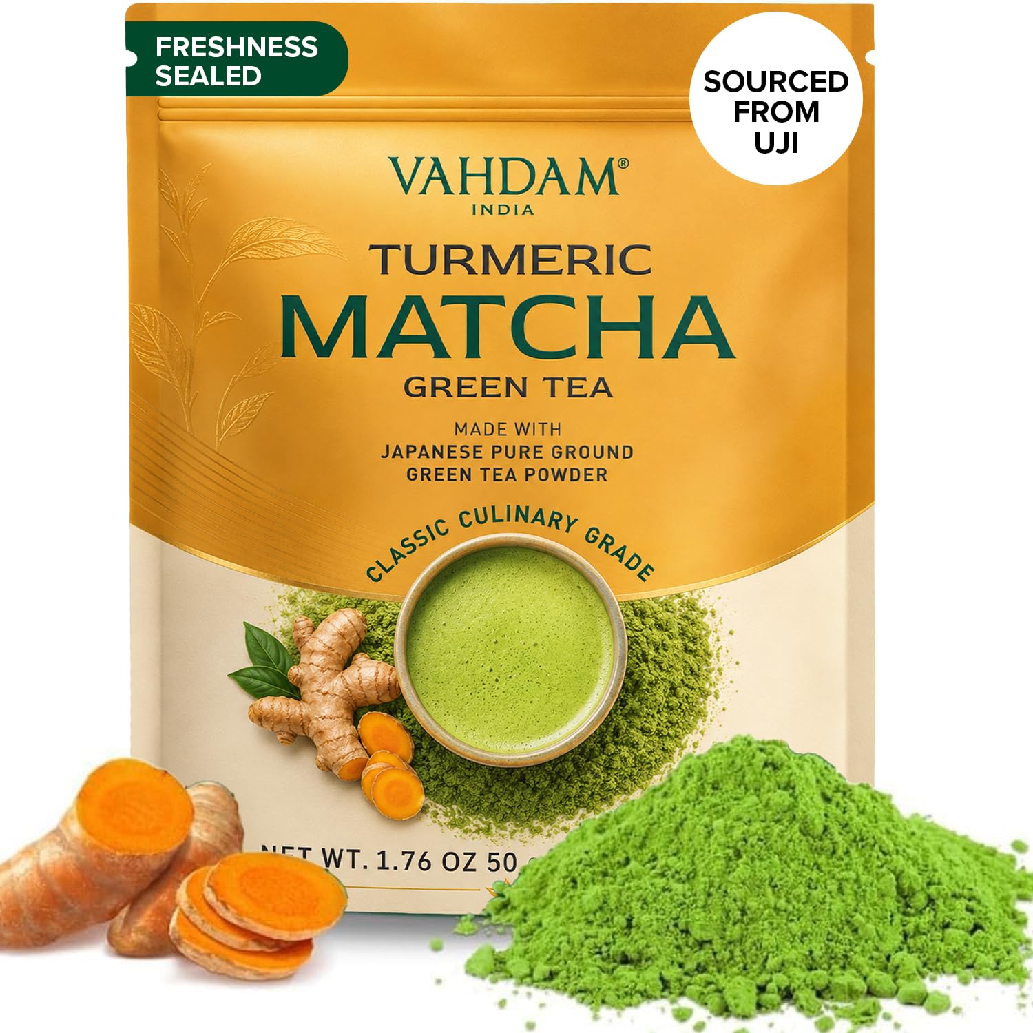 VAHDAM, Green Tea Leaves From Himalayas 170+ Cups (12oz) High Elevation Grown Green Tea Leaves From Himalayas | Pure Unblended Single Origin Green Loose Leaf Tea | Vacuum Sealed