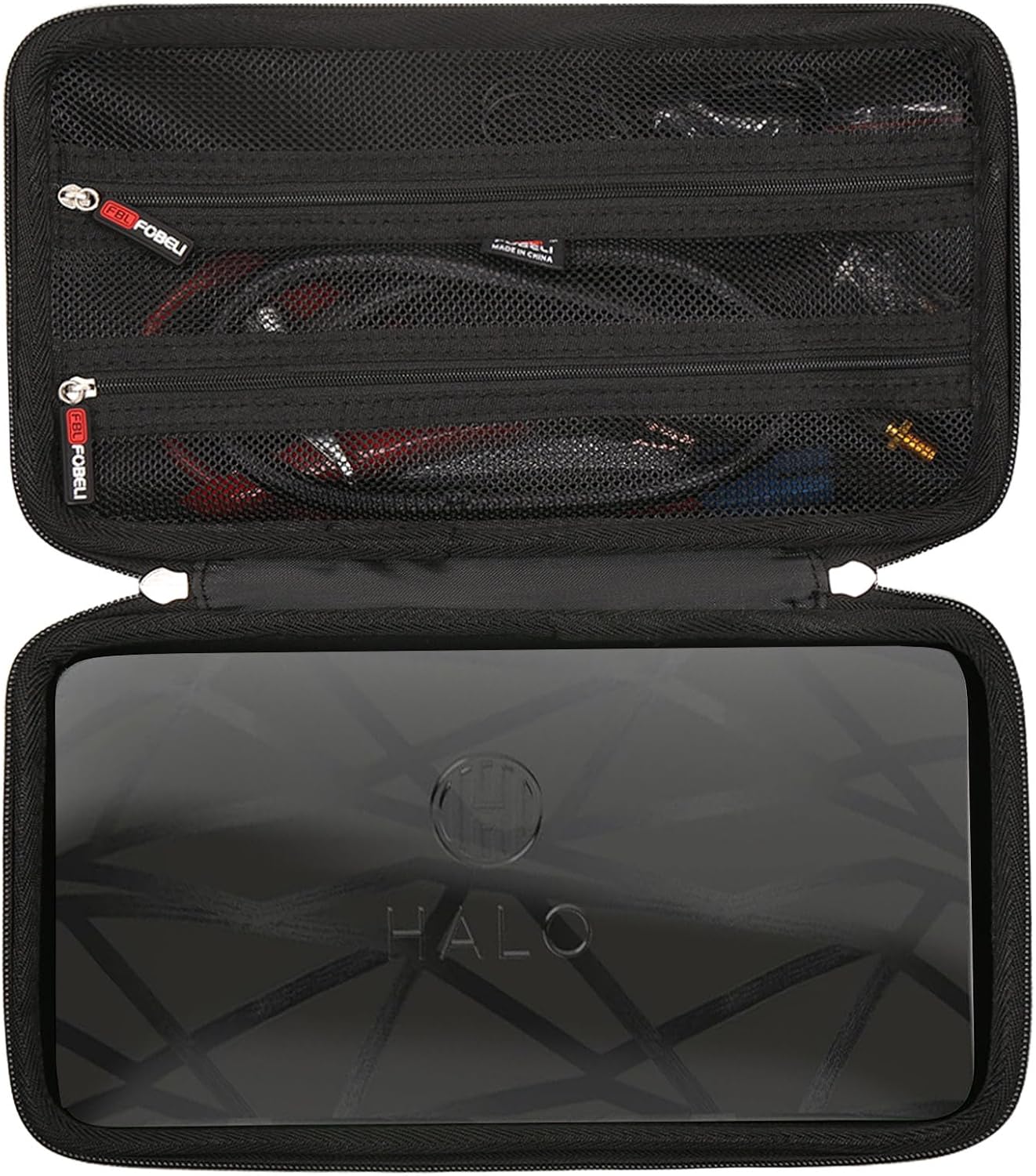 FBLFOBELI Case for Halo Bolt Ultimate 2.0/3.0/4.0/Air + 1750 Jump Starter | EVA Hard Shell, Shockproof & Water-Resistant, for Halo Bolt Air 58830/55500, Jump Starter & Air Compressor Storage, Black