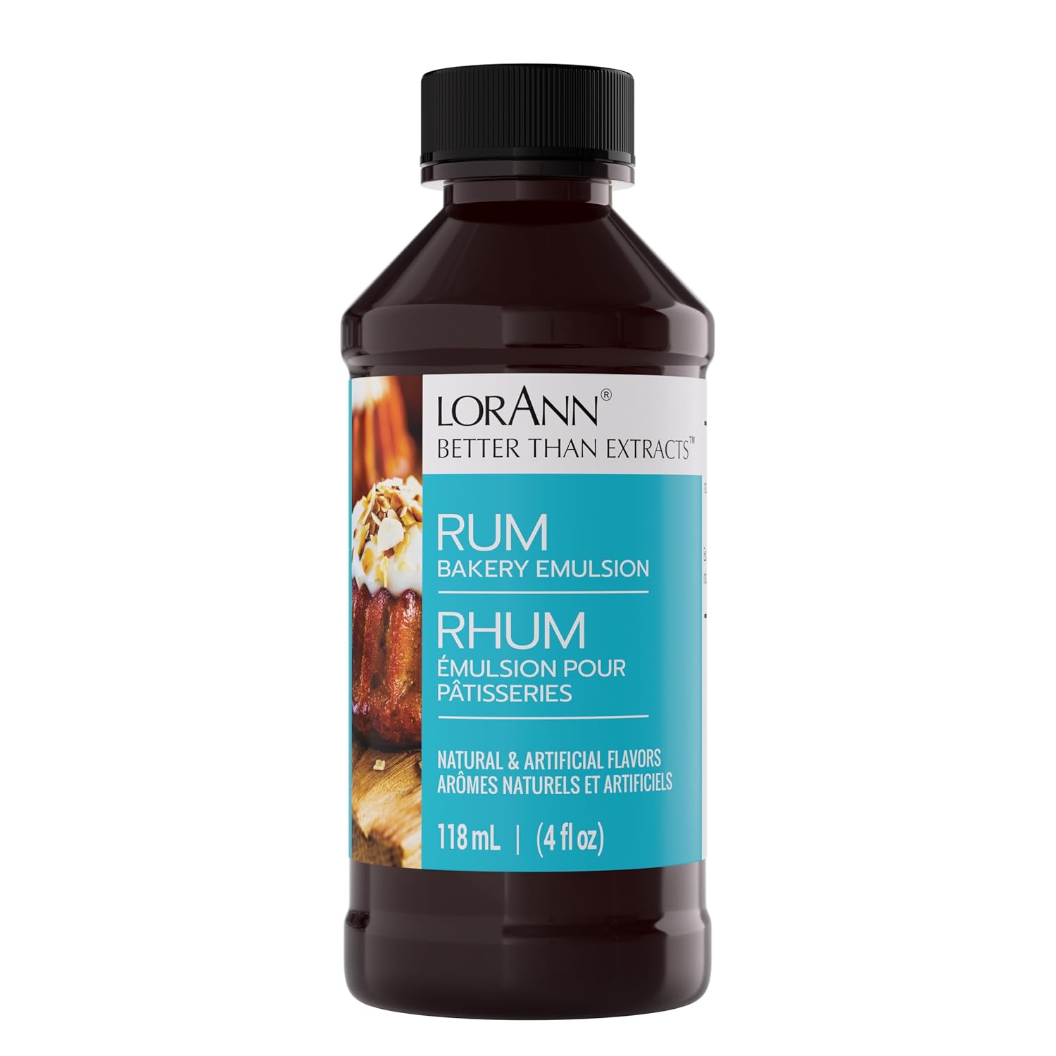 LorAnn Oils Peppermint Bakery Emulsion: True Essence, Ideal for Boosting Fruit Tones in Cakes, Cookies & Desserts, Gluten-Free, Keto-Friendly, Extract Substitute Essential for Your Kitchen, 16 Oz