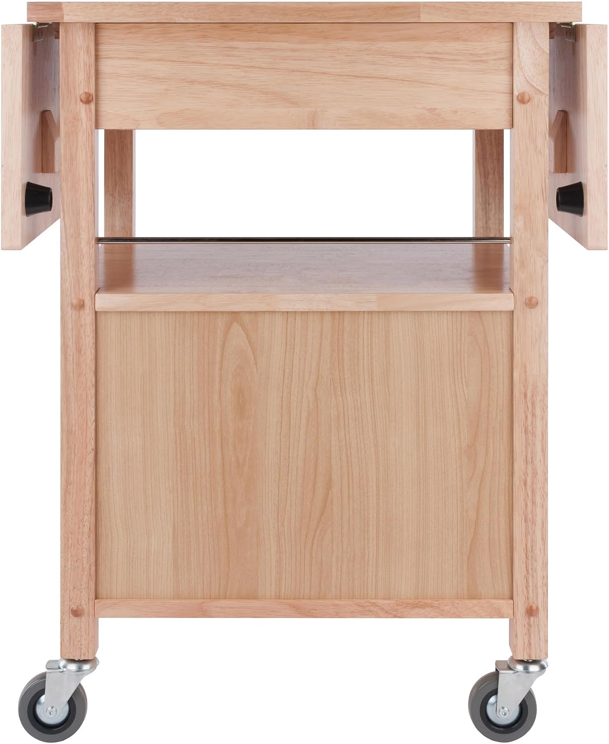 Winsome Wood/Veneer Mobile Kitchen Cart with Lockable Wheels, Beech (84920)