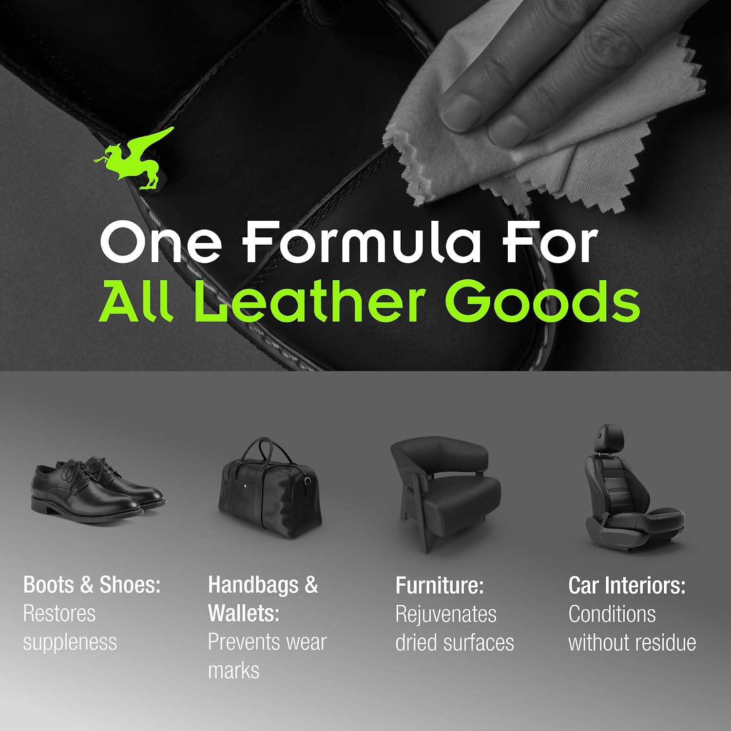Griffin Leather Conditioner Restorer & Polish, 4 oz | Deep conditioning balm for boots, shoes
