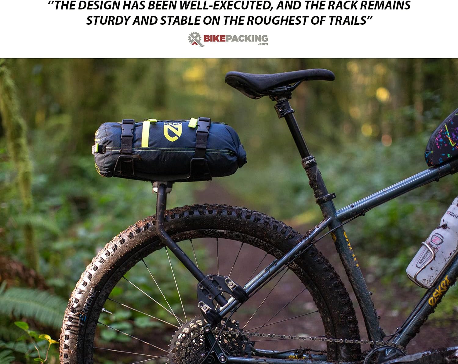 AEROE Spider Rear Bike Rack, Easy Install & Use, Fits All Mountain Bikes incl. E MTB, Gravel Bikes and Electric Bikes