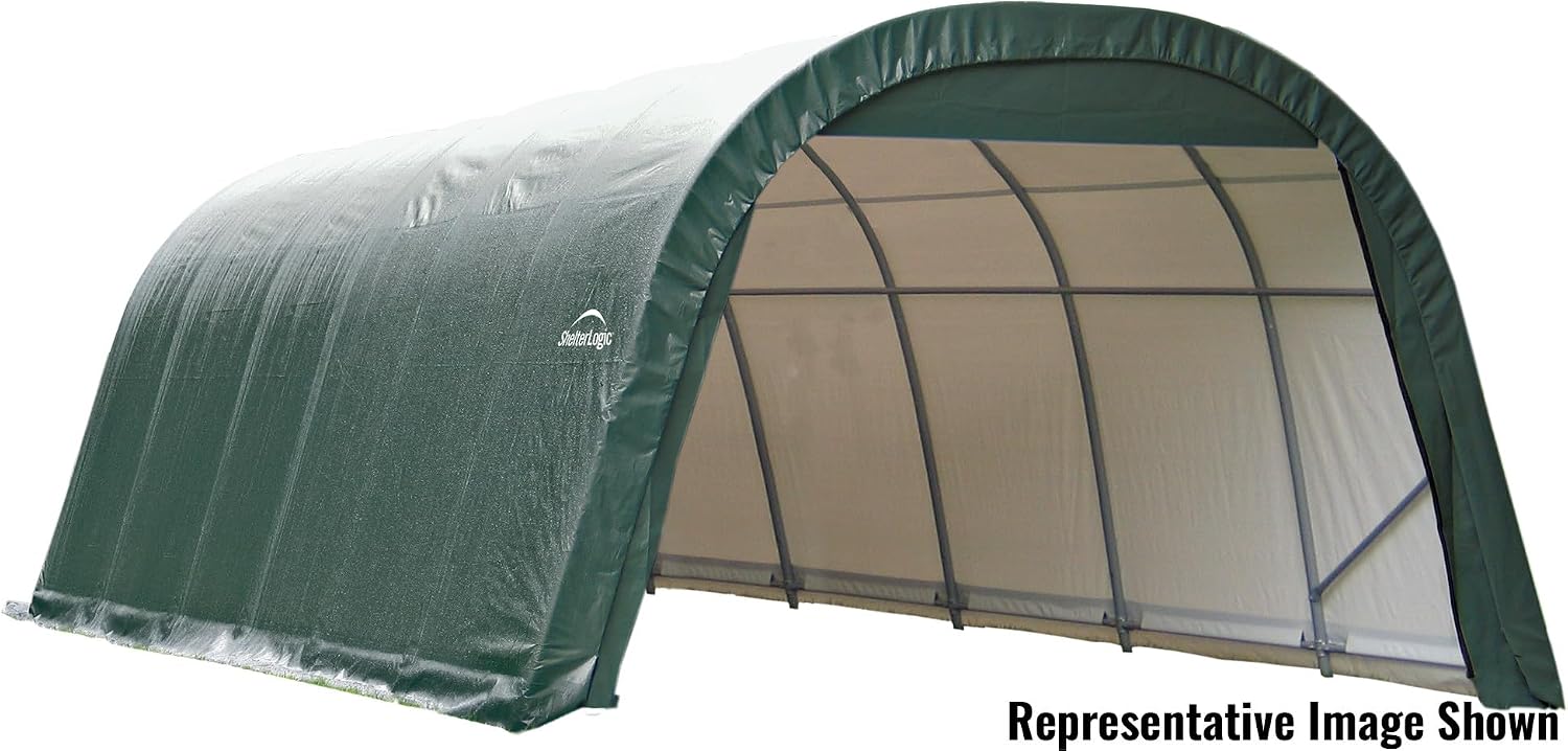 ShelterLogic 73342 Green 12'x20'x10' Round Style Shelter
