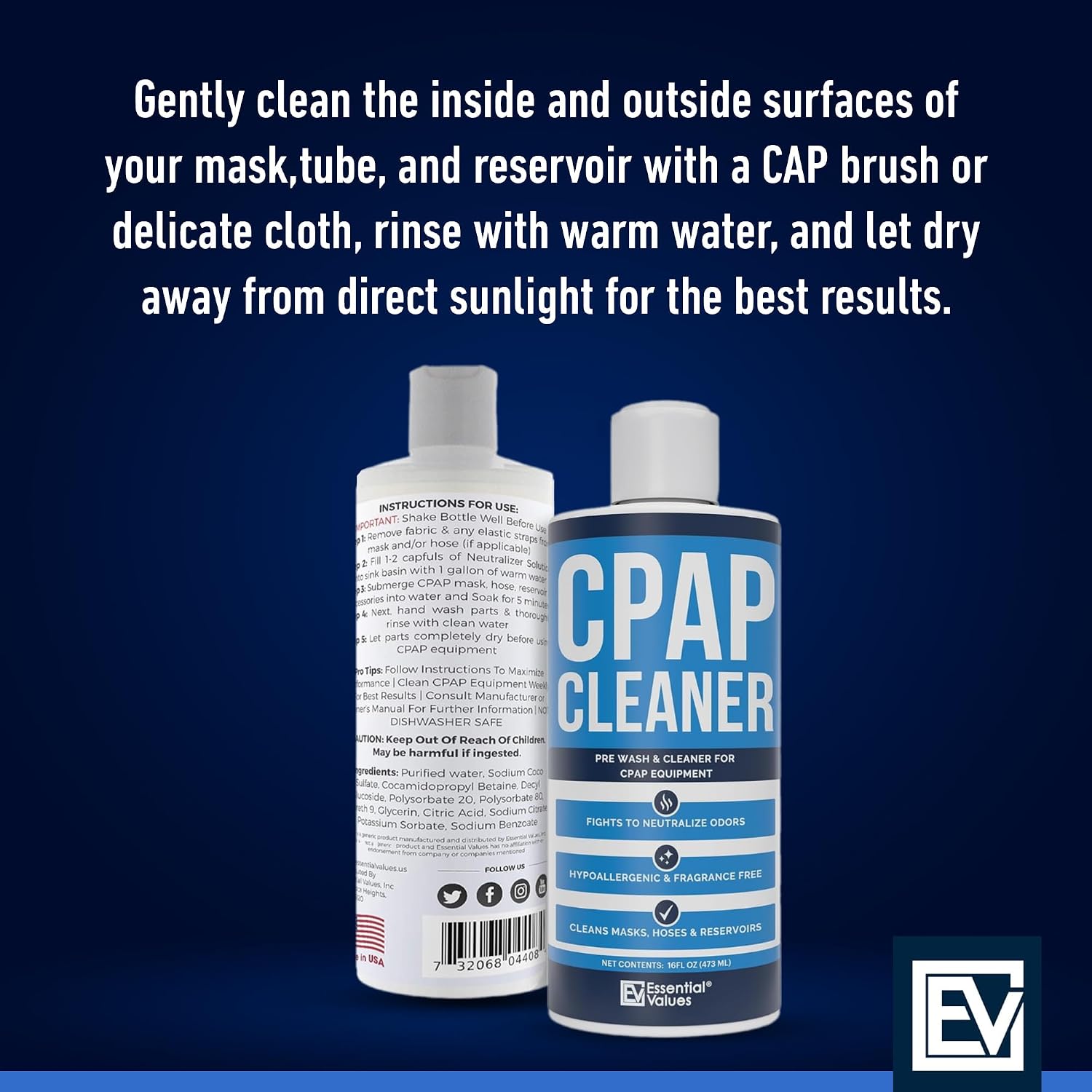 Essential Values CPAP Cleaner Pre-Wash