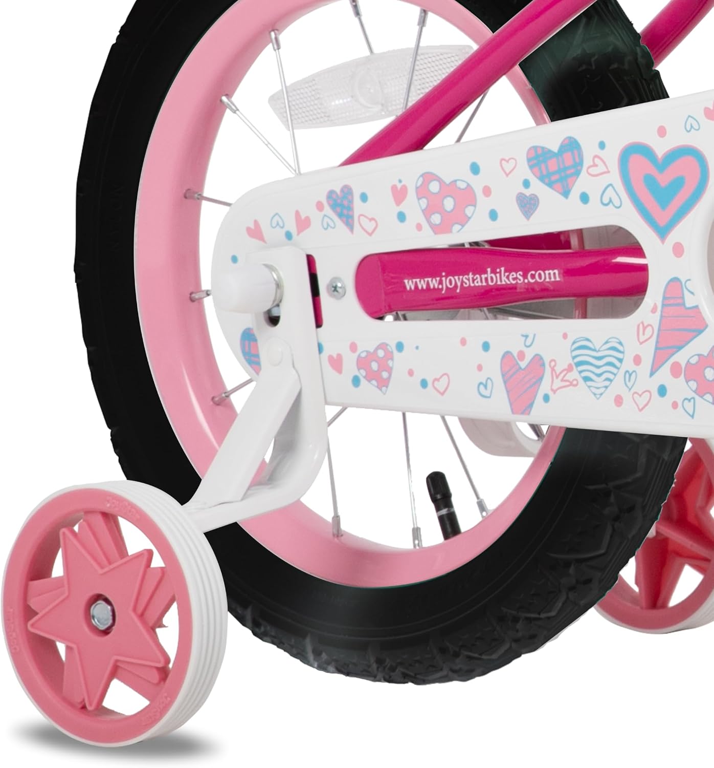 JOYSTAR Angel Girls Bike for Toddlers and Kids Ages 2-12 Years | 12-20 Inch Kids Bike with Training Wheels & Basket, 20 24“ Bicycle with Kickstand