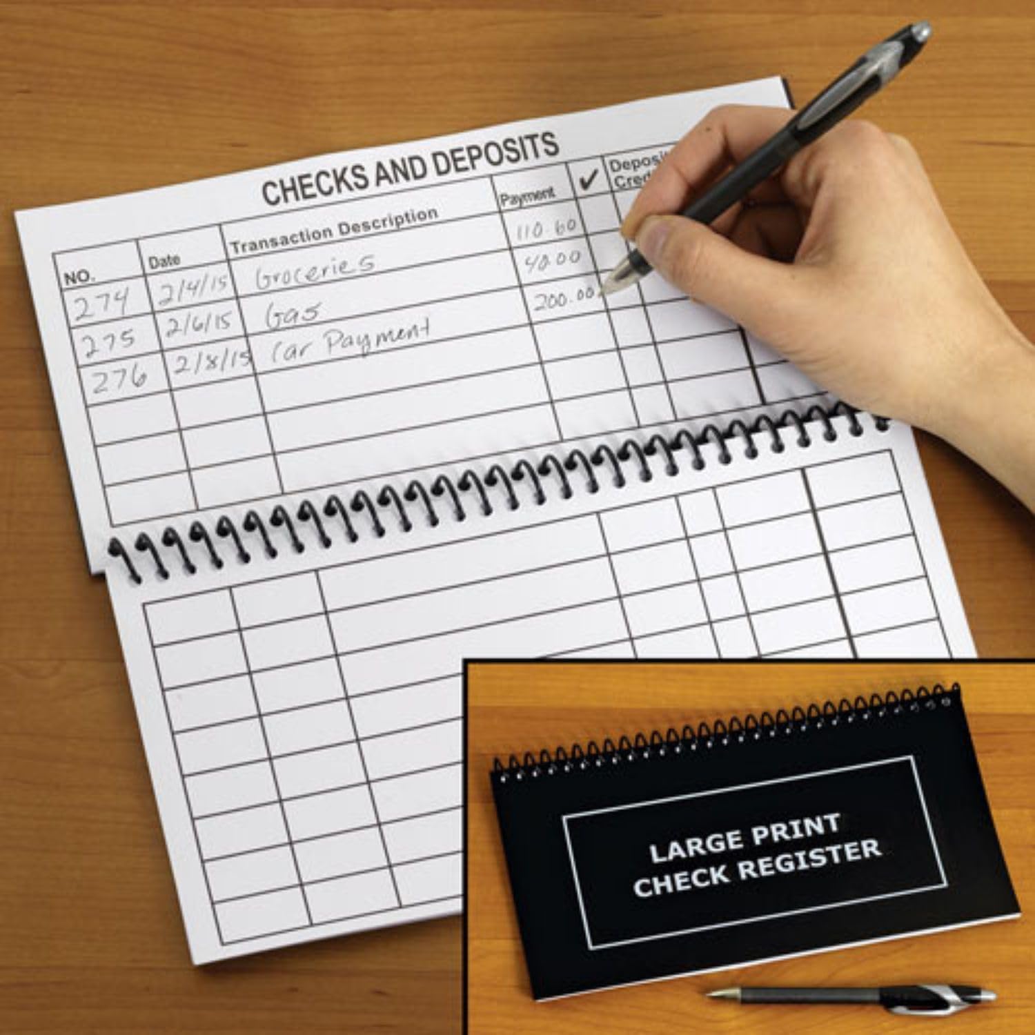 The Giant Print Check Register