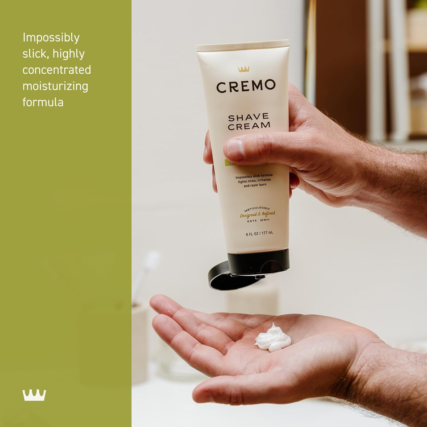 Cremo Original Shave Cream, Astonishingly Superior Ultra-Slick Shaving Cream for Men, Fights Nicks, Cuts and Razor Burn, 6 Fl Oz
