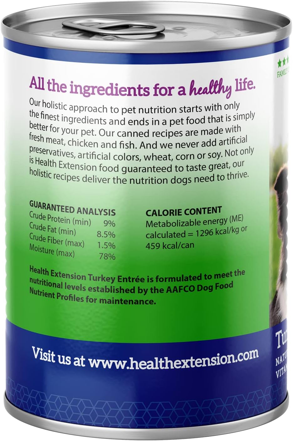 Health Extension Lamb Entrée Wet Dog Food, 12.5 oz – Protein-Rich Recipe, Hydration Support, Ideal for Sensitive Stomachs (Case of 12 Cans)