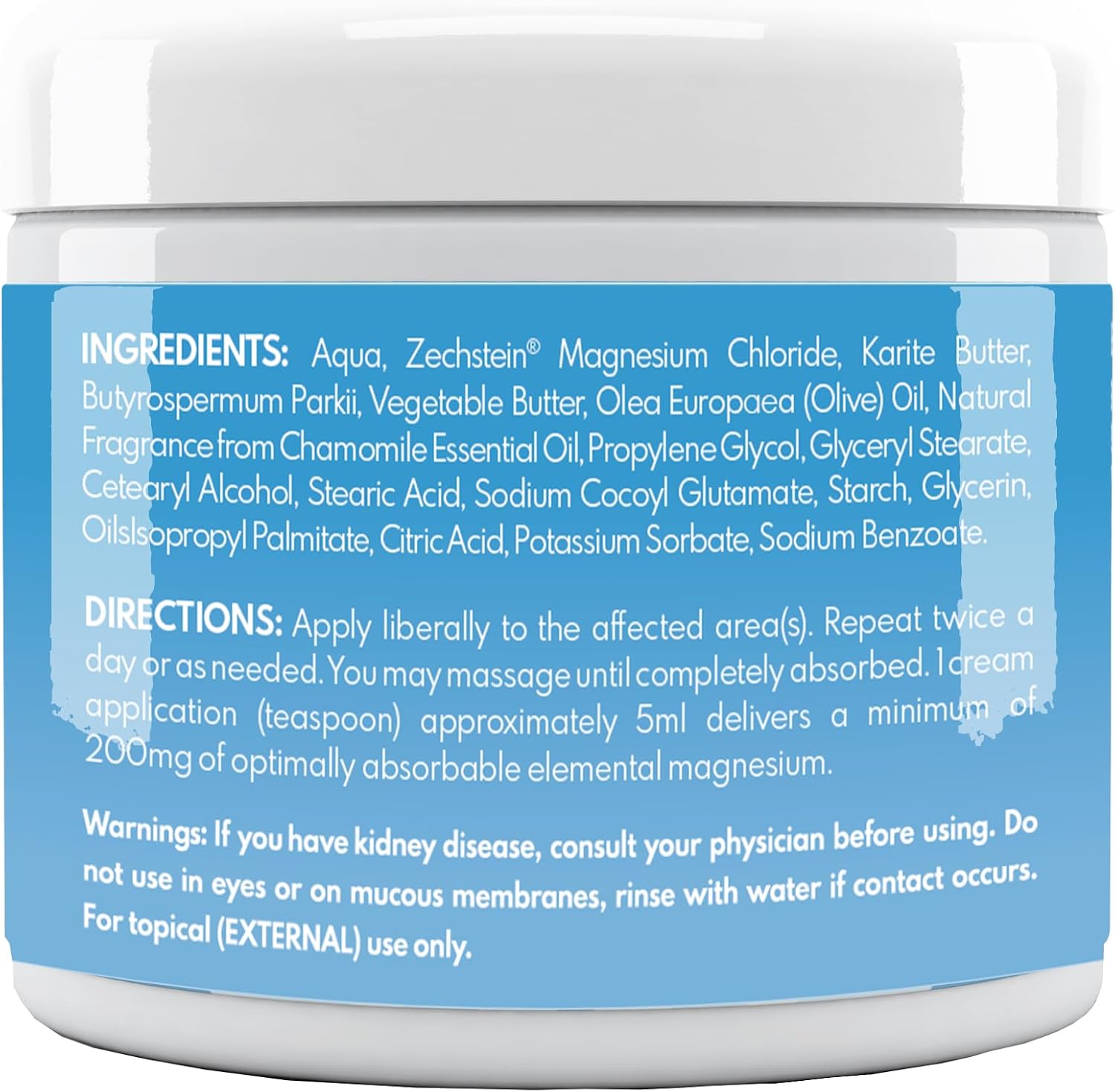 VAL Lombardi Magnesium Lotion, Nighttime Zechstein Magnesium Chloride Cream, Hydrating, Fast-Absorbing, Topical Magnesium for Feet, Legs, Arms, Chest - 4 Ounce (Pack of 1)