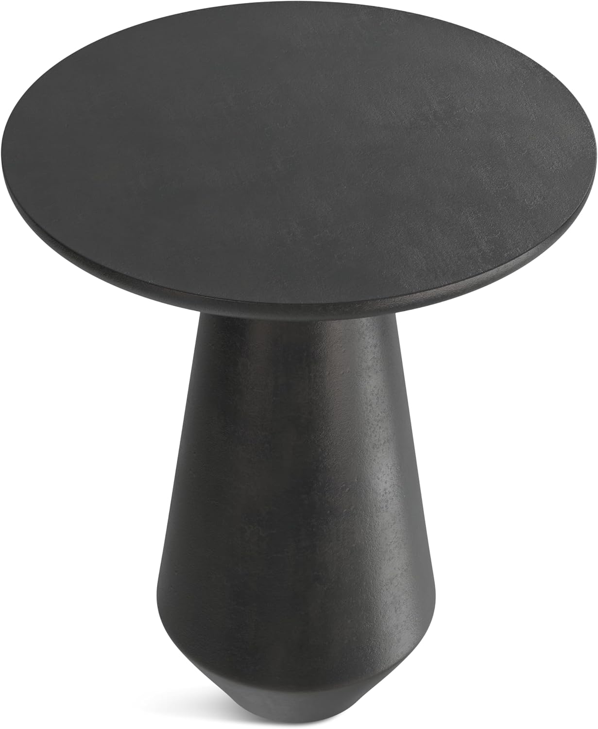 SIMPLIHOME Whitney 17" Wide Storage Metal Table in Antique Silver