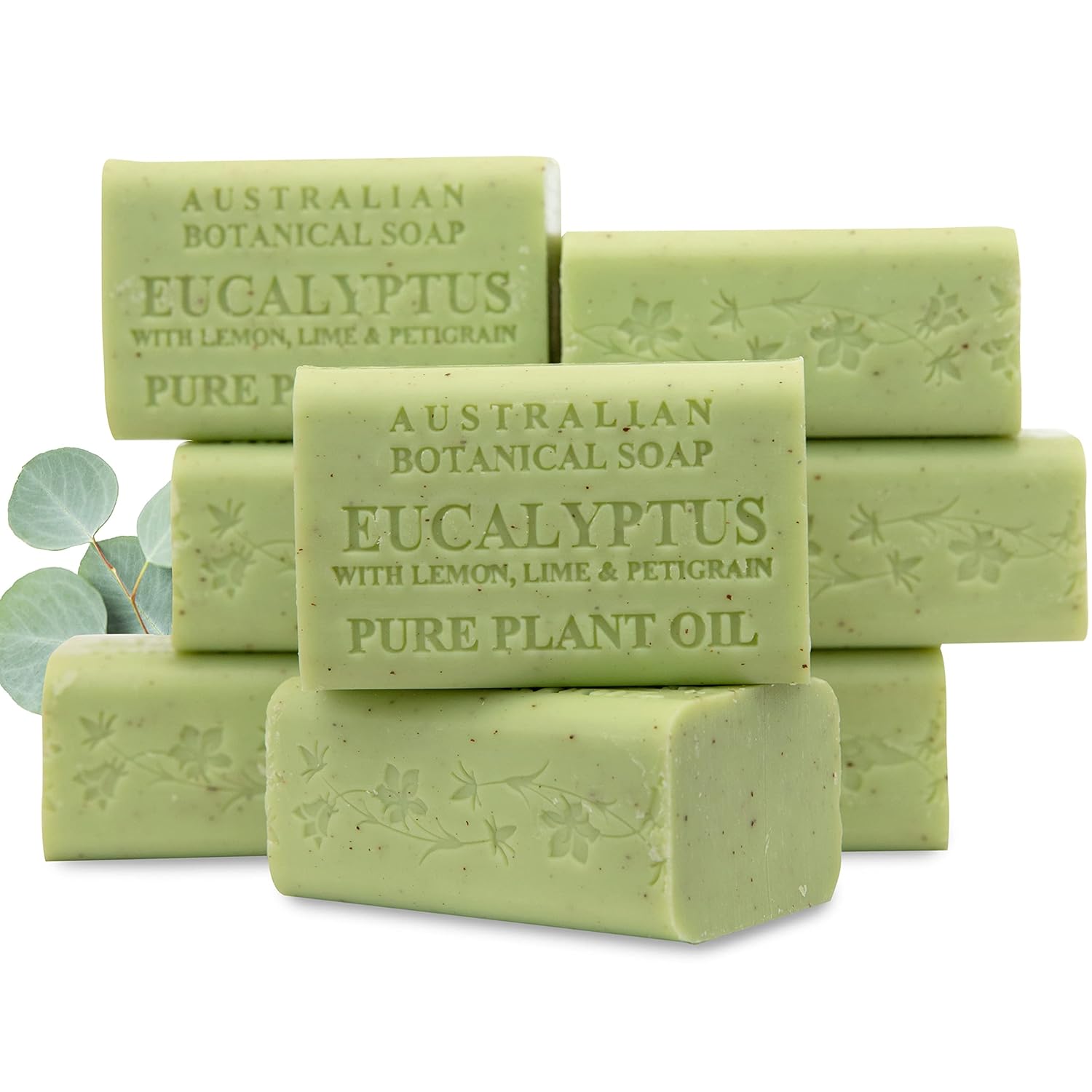 Australian Botanical Soap Sea Salt Soap Bars, 6.6 oz, Pack of 8