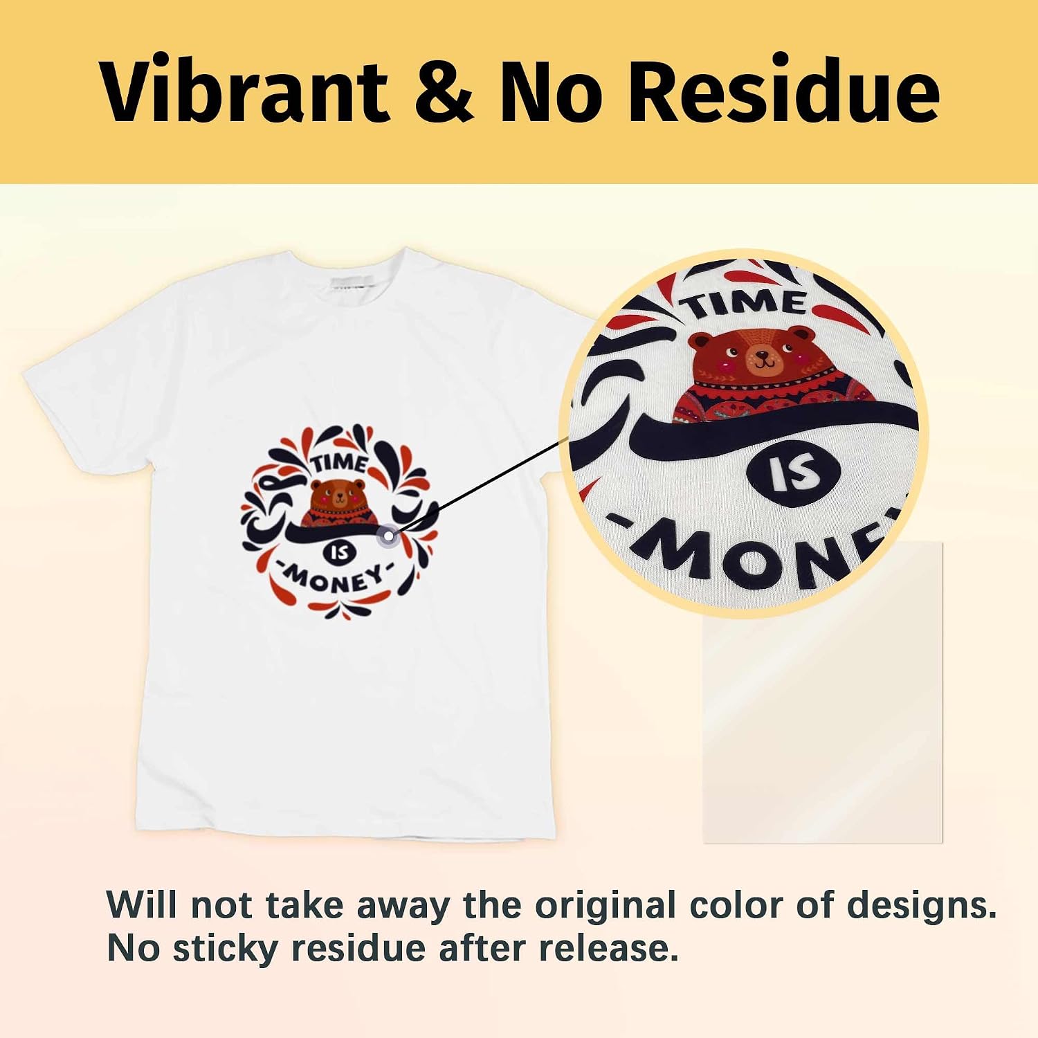 TransOurDream Heat Transfer Paper for Dark T Shirts(10 Sheets, 8.5x11),Printable HTV Heat Transfer Vinyl for Inkjet Printers
