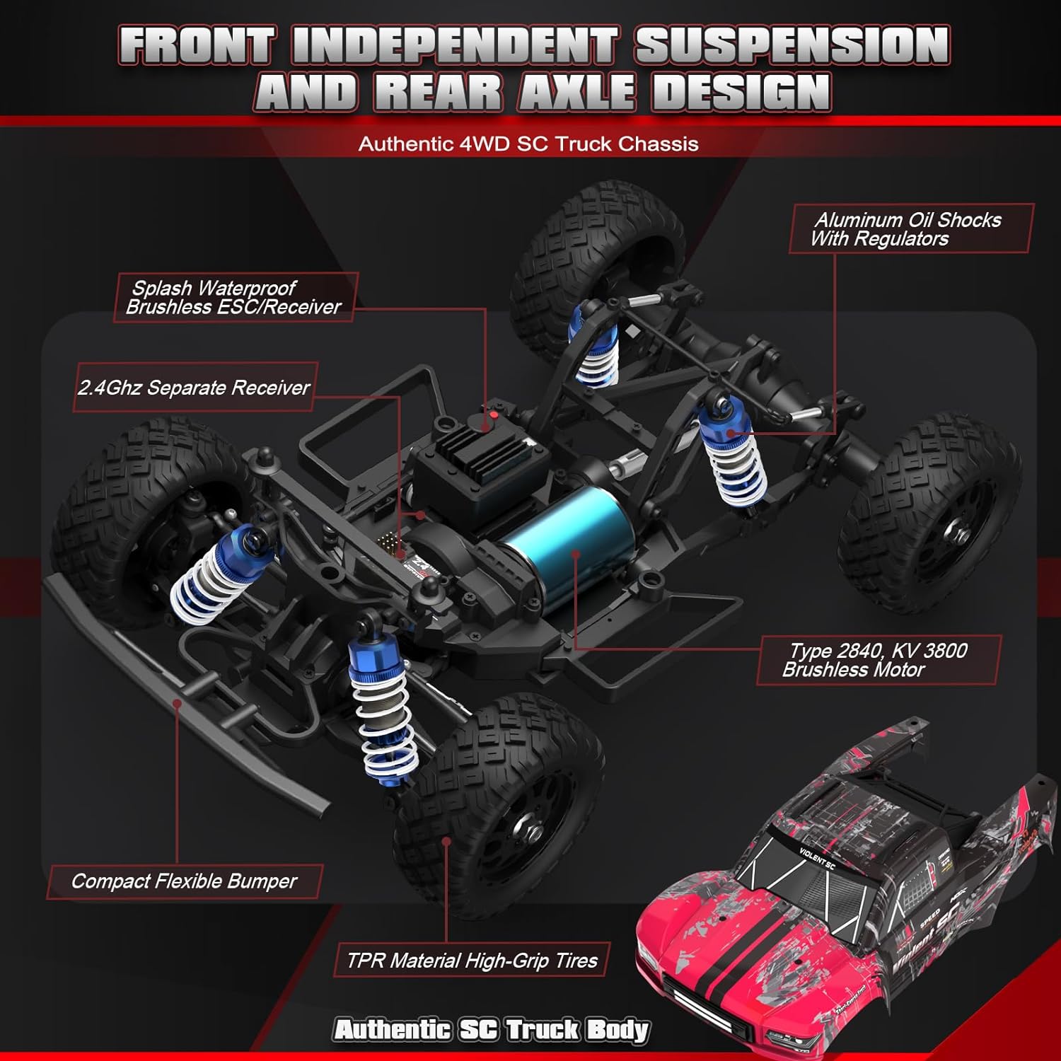 HAIBOXING 3100A 4X4 Off-Road Brushless RC Short-Course Truck
