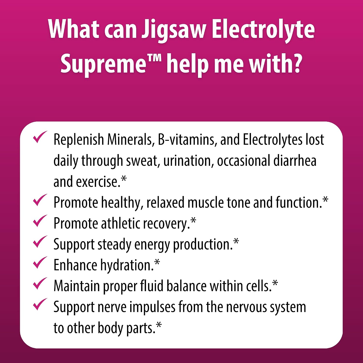 Jigsaw Health Electrolyte Supreme | Broad Spectrum of Electrolytes + Trace Minerals | Berry-Licious Flavor | 60 Servings (Jar)