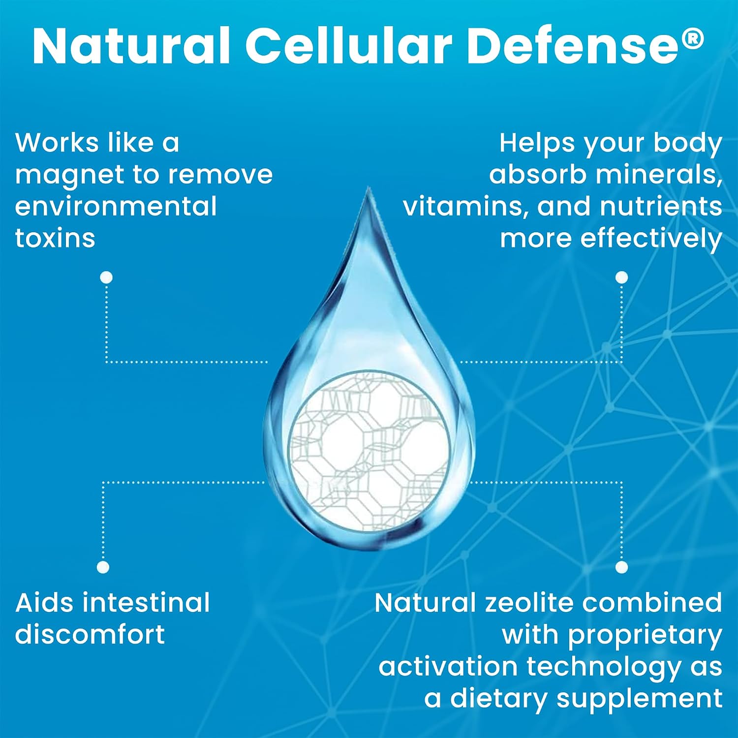 Natural Cellular Defense (NCD) Liquid Supplement, Advanced Mineral & Botanical Formula, Daily Immune & Cellular Wellness, Easy Absorption Drops