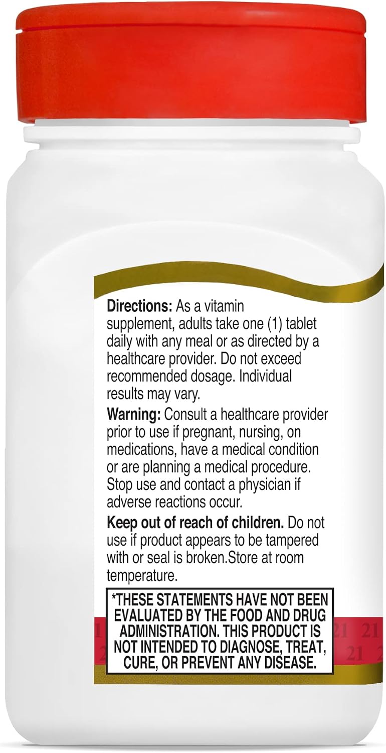 21st Century Vitamin D3 2000 IU Tablets, Bone & Immune, 110 Count | Vitamin D3 2000 IU Tablets, Bone Health & Immune System Support & Calcium Absorption, No Artificial Colors or Preservatives