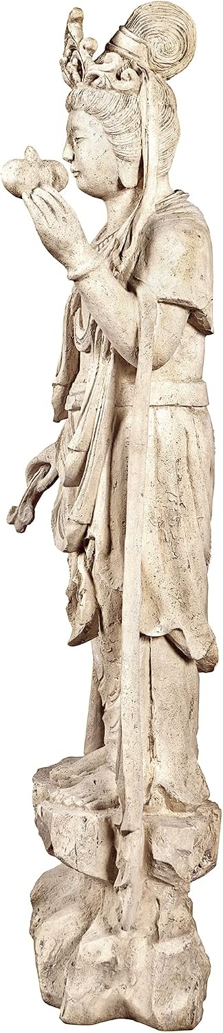 Design Toscano Neolithic Style Gaia Earth Mother Woman Indoor/Outdoor Garden Statue, 40 inches tall, Cast Stone Resin, Rough Stone Finish