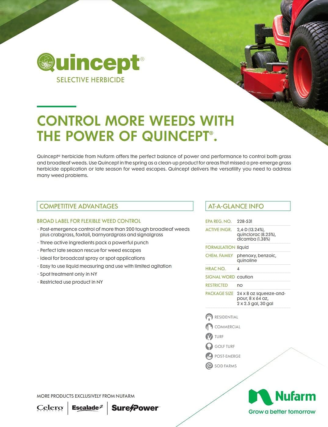 nufarm Quincept Selective Herbicide (Qt)