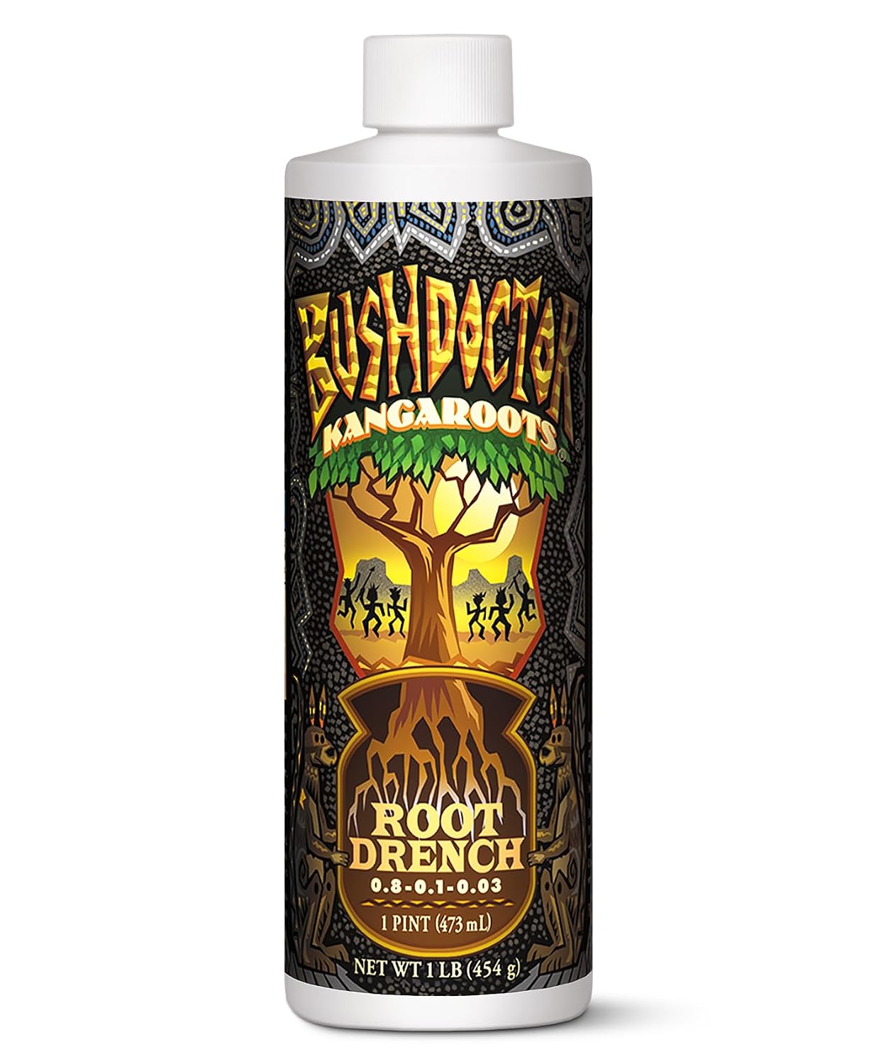 FoxFarm Bush Doctor Kangaroots Root Drench Inoculant – Enhances Root Efficiency, Immediate Nutrient Uptake, Custom Soil Microbes - Ideal for Hydroponic & Soil Applications - 1 Quart
