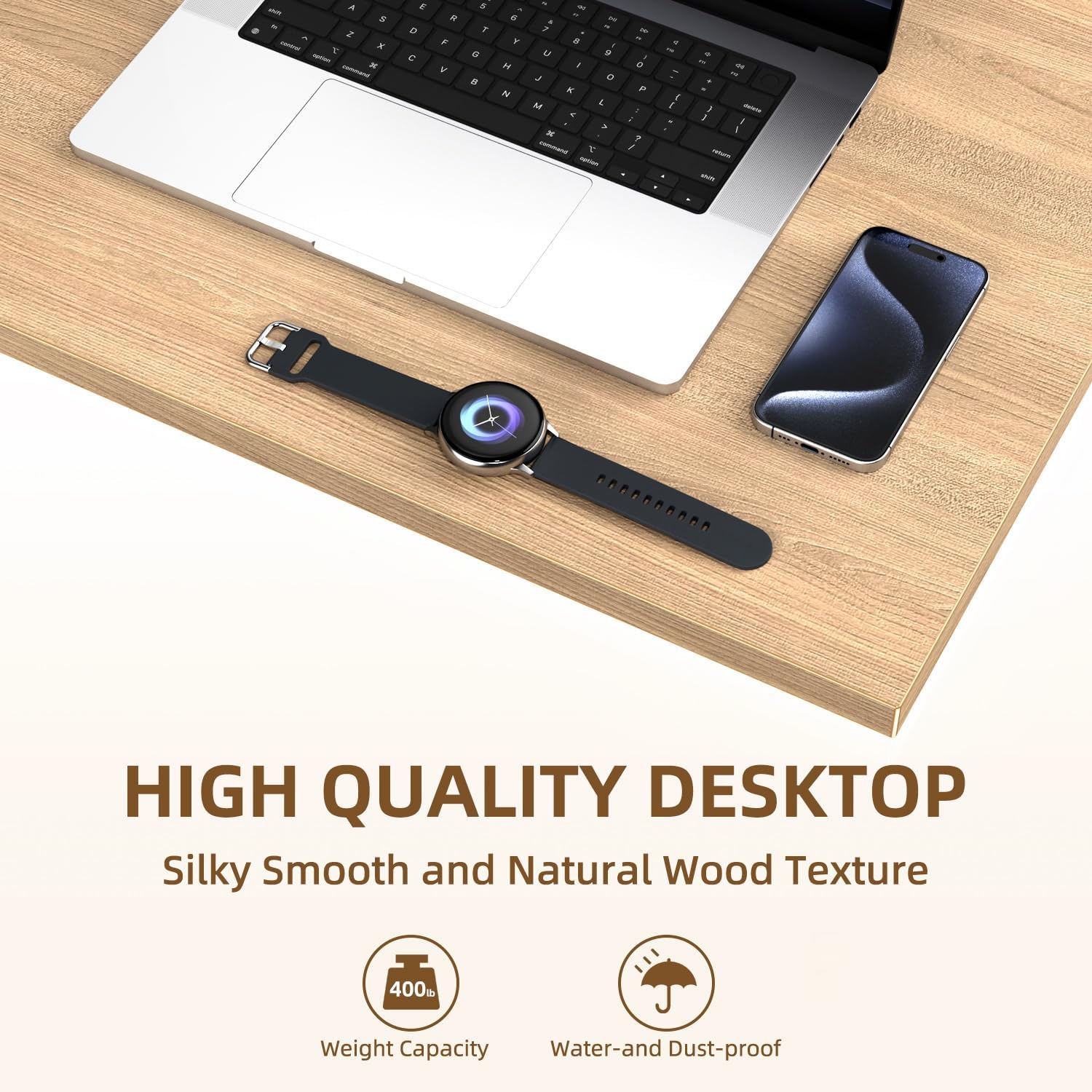 Rectangular Wood Table Top, 71x32x1 in Solid One-Piece Workbench Top | Wood Table Top Particle Board For Standing Desk, Home Office DIY Countertop, Washer Dryer, Coffee Bar And Workbench Use