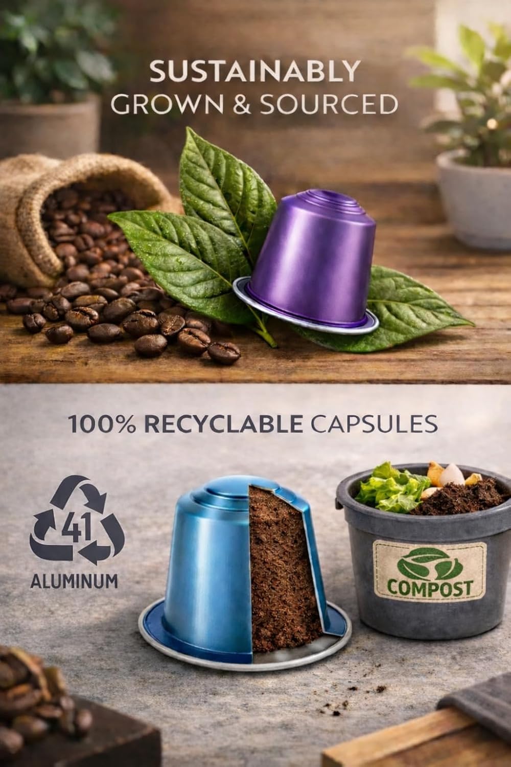 ROSSO CAFFÈ Espresso Pods for Nespresso Original Machines, Variety Pack 60 | Six Distinct Coffee Blends • Smooth to Intense Roasts • Rich Crema