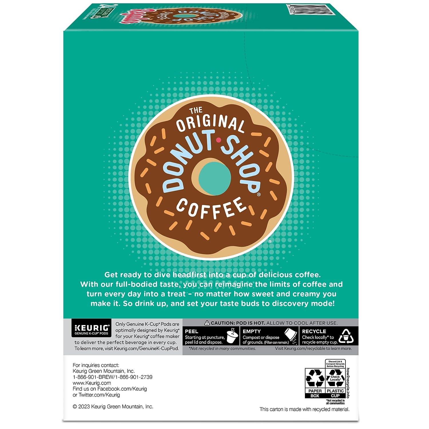 The Original Donut Shop Regular Keurig Single-Serve K-Cup Pods, Medium Roast Coffee, 24 Count