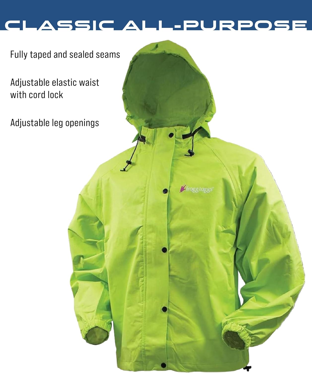 FROGG TOGGS Women's Classic All-Purpose Waterproof Breathable Rain Suit