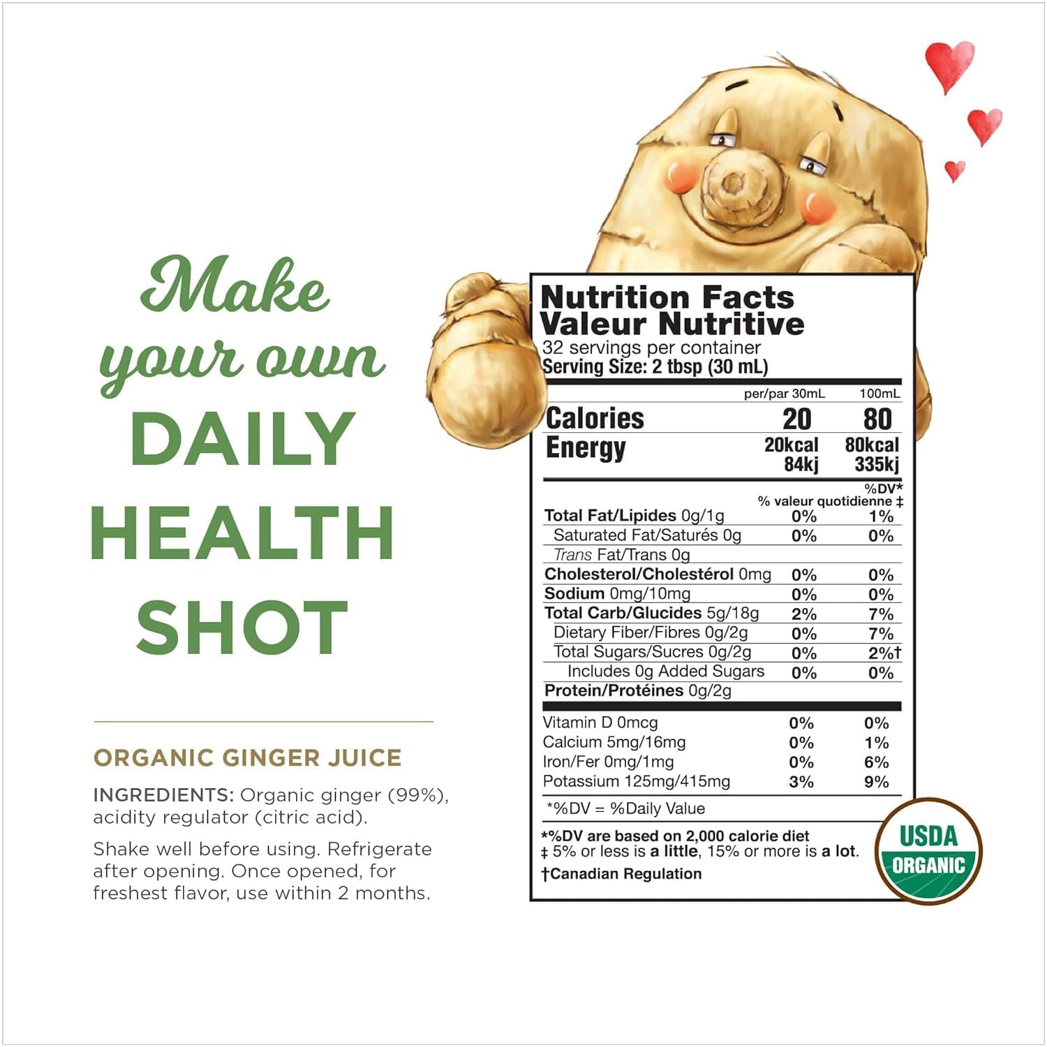 Organic Turmeric Juice, 99% Pure Turmeric Juice by The Ginger People – Drug Free Support, Non-GMO, Premium Quality, 32 Fl oz Bottle (Pack of 1)