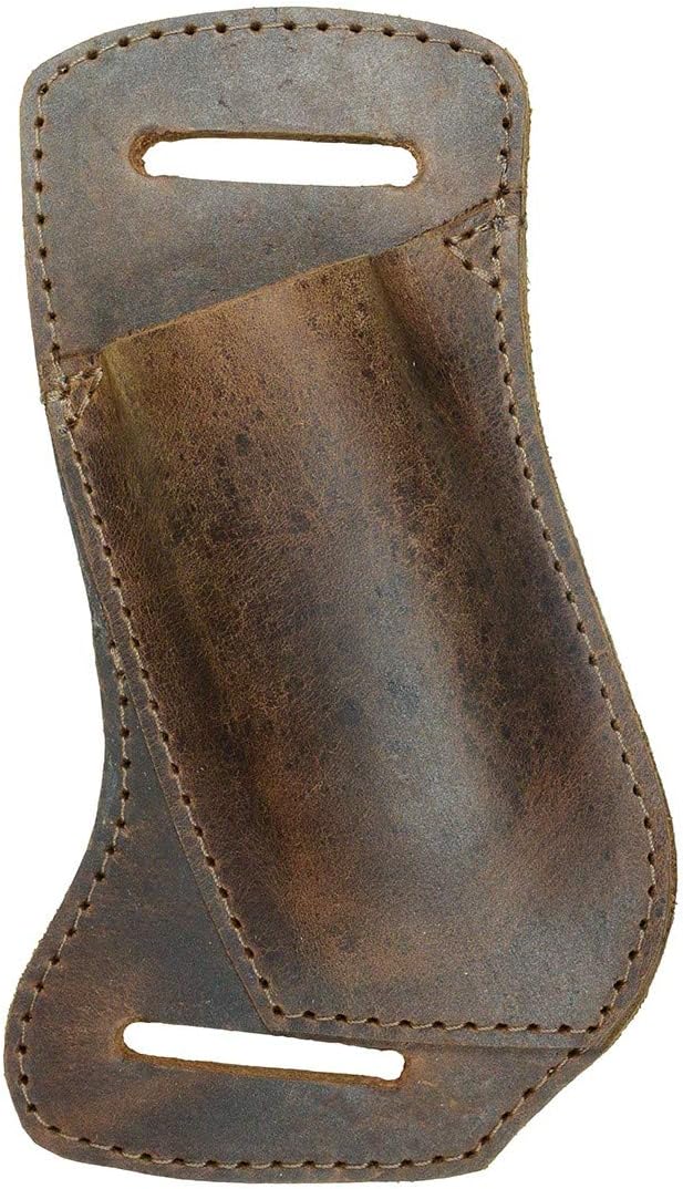 Hide & Drink, Horizontal Holster Compatible with Swiss Champ Victorinox Army Knife, Tool Case for Belt, Full Grain Leather, Handmade, Bourbon Brown