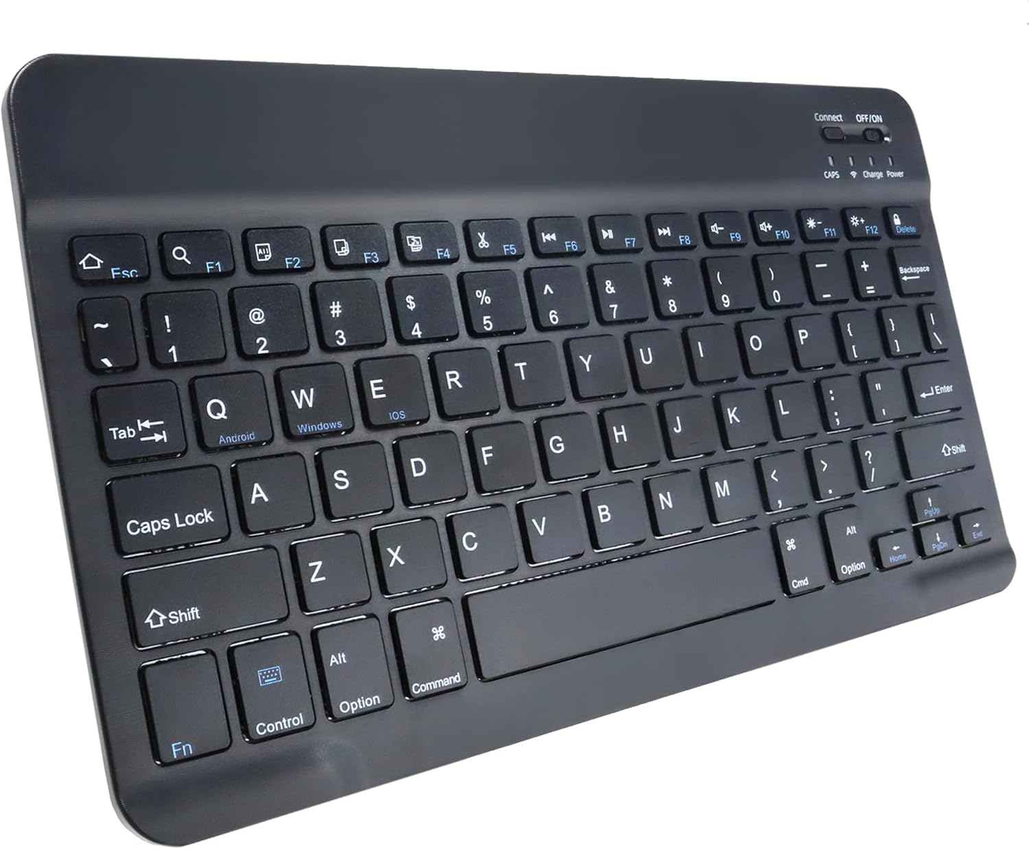 BoxWave Keyboard Compatible with Motorola Bravo MB520 - SlimKeys Bluetooth Keyboard, Portable Thin with Chiclet-Style Keys - Jet Black