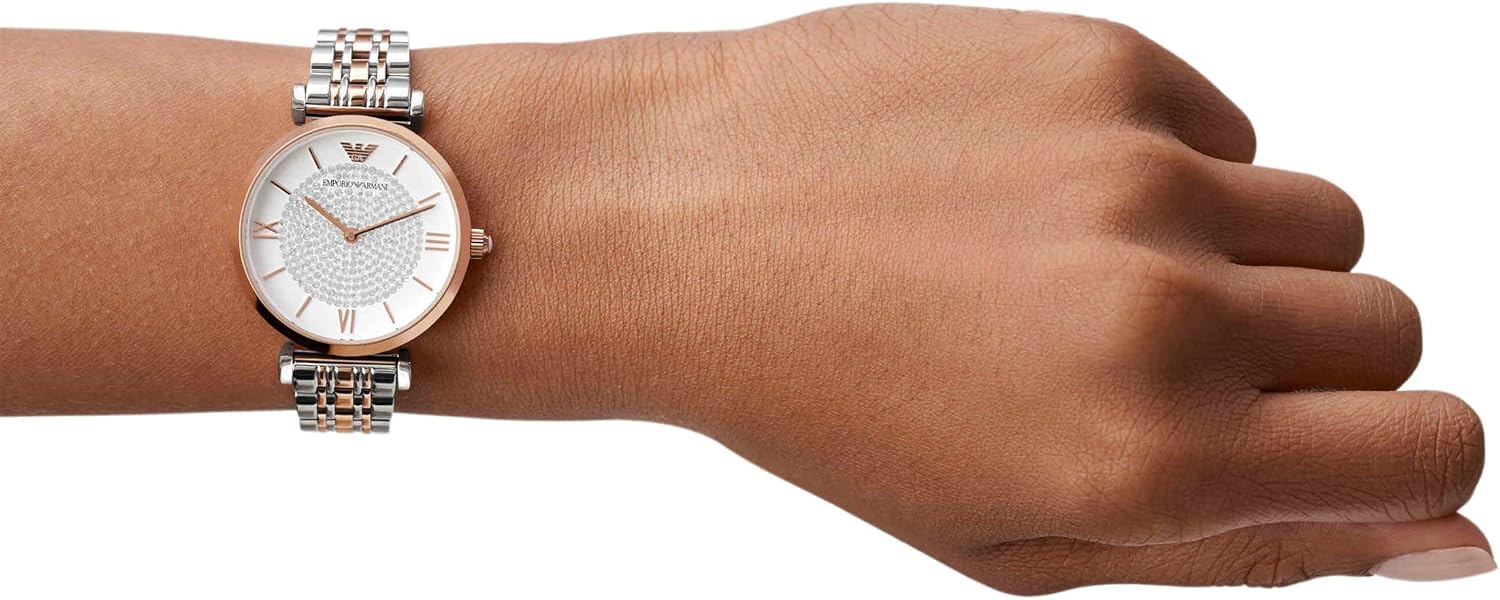 Emporio Armani Women's Dress Watch with Stainless Steel Band