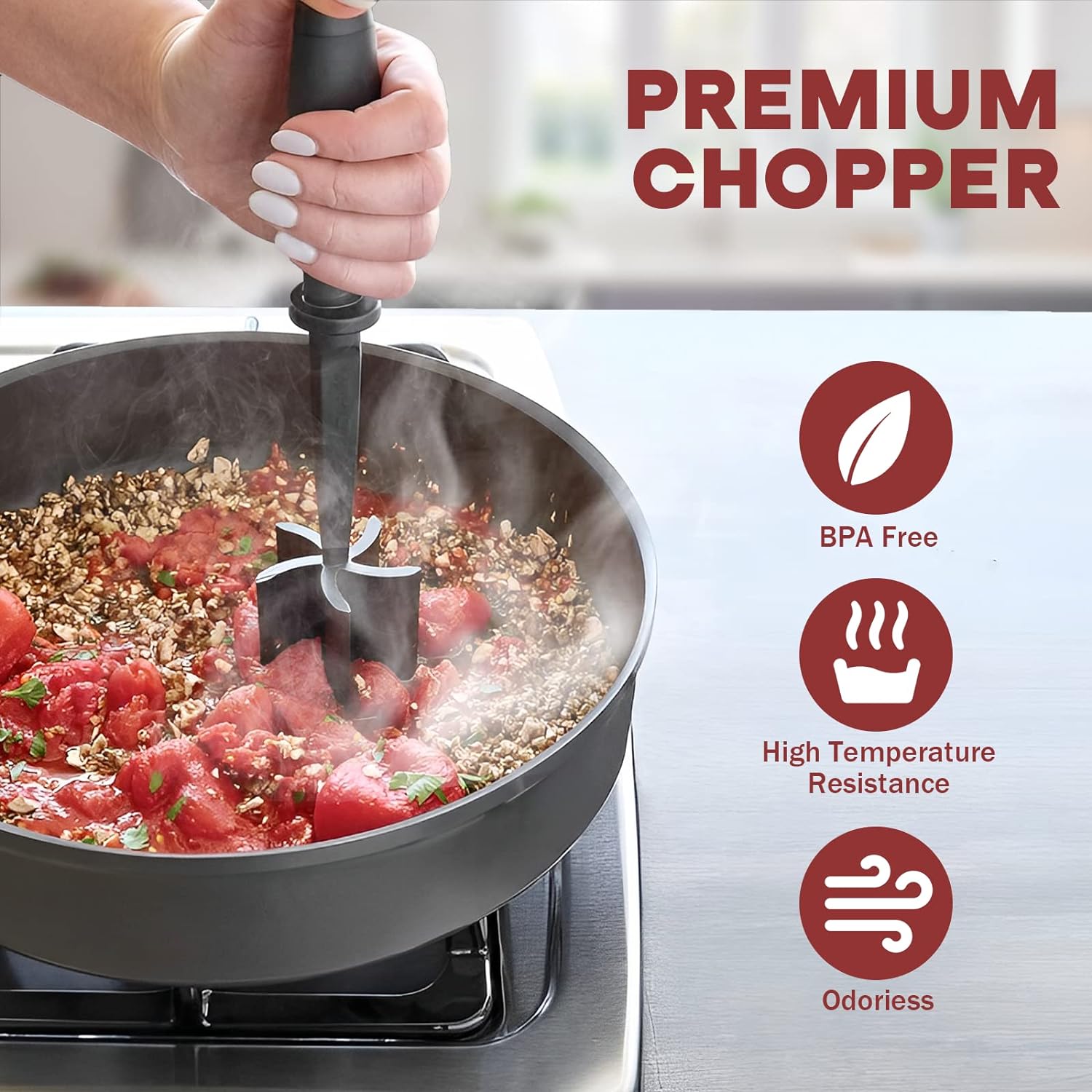 PGYARD Meat Chopper Hamburger Grinder, Kitchen Smasher for Ground Beef