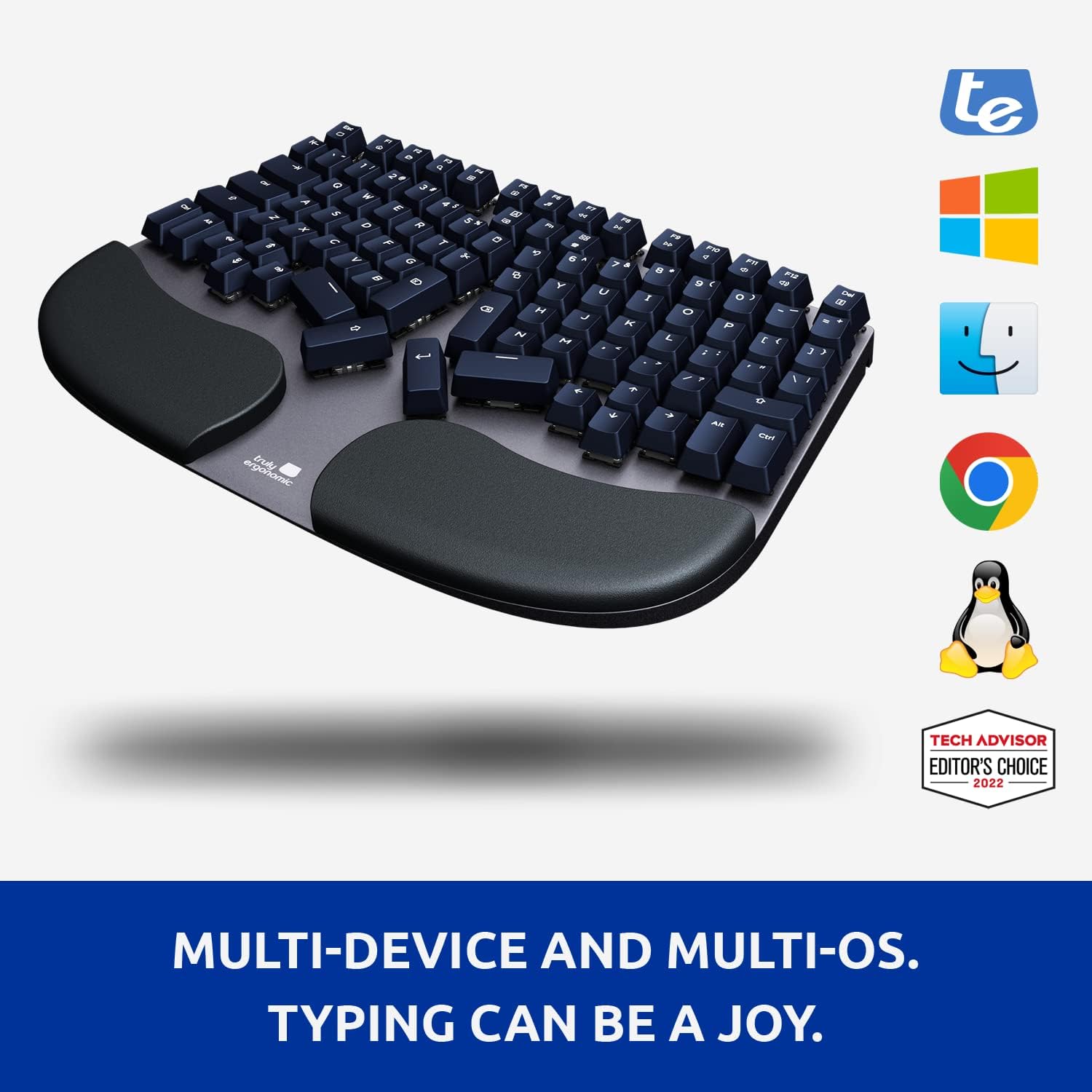 Cleave Split Ergonomic Mechanical Keyboard – All-Day Comfort, Boosts Productivity, Natural Typing Posture, Tactile Optical Switches