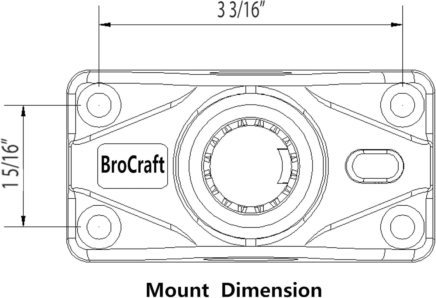 Brocraft Power Lock Fully Adjustable Rod Holder