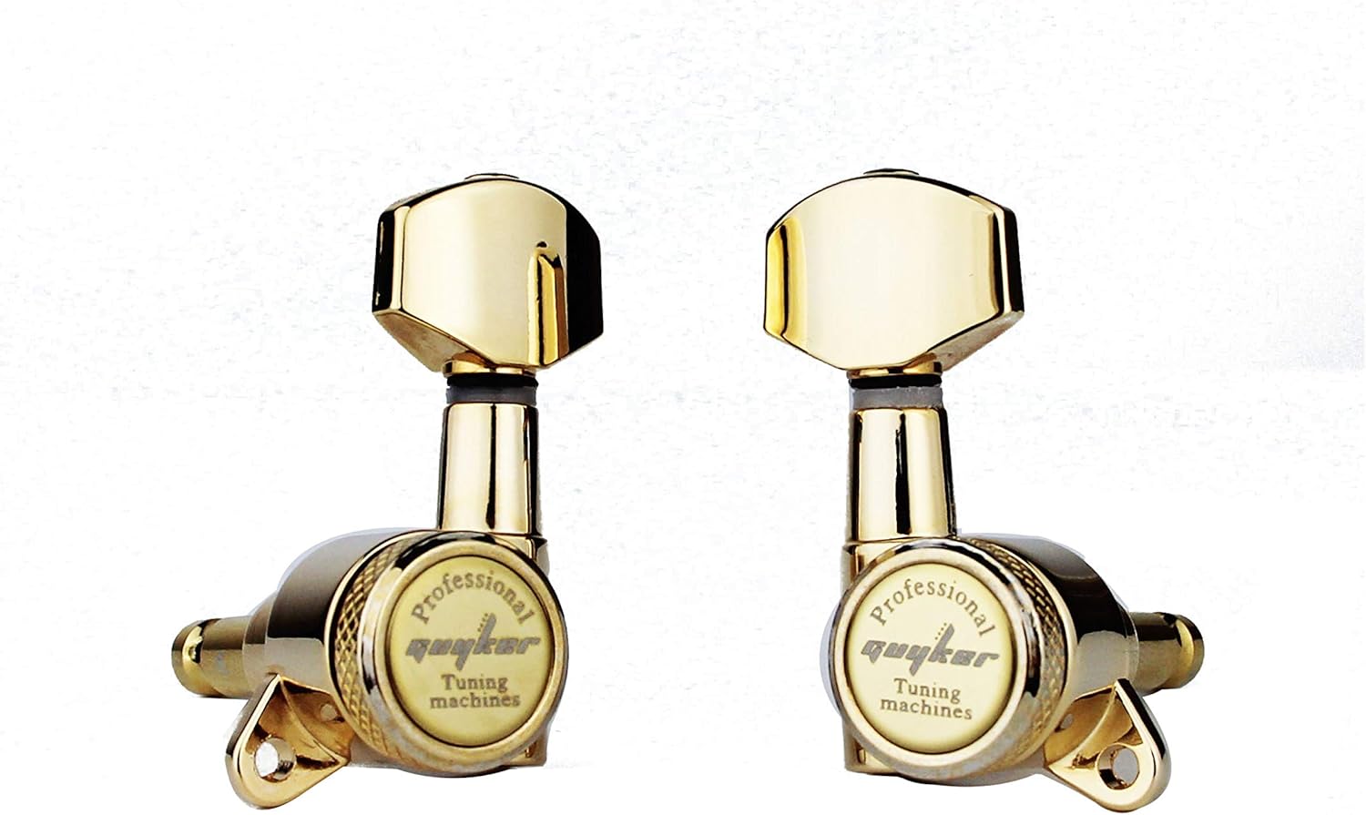 Guyker Guitar Locking Tuners (6 for Right) - 1:18 Lock String Tuning Key Pegs Machine Head with Hexagonal Handle Replacement for ST TL SG LP Style