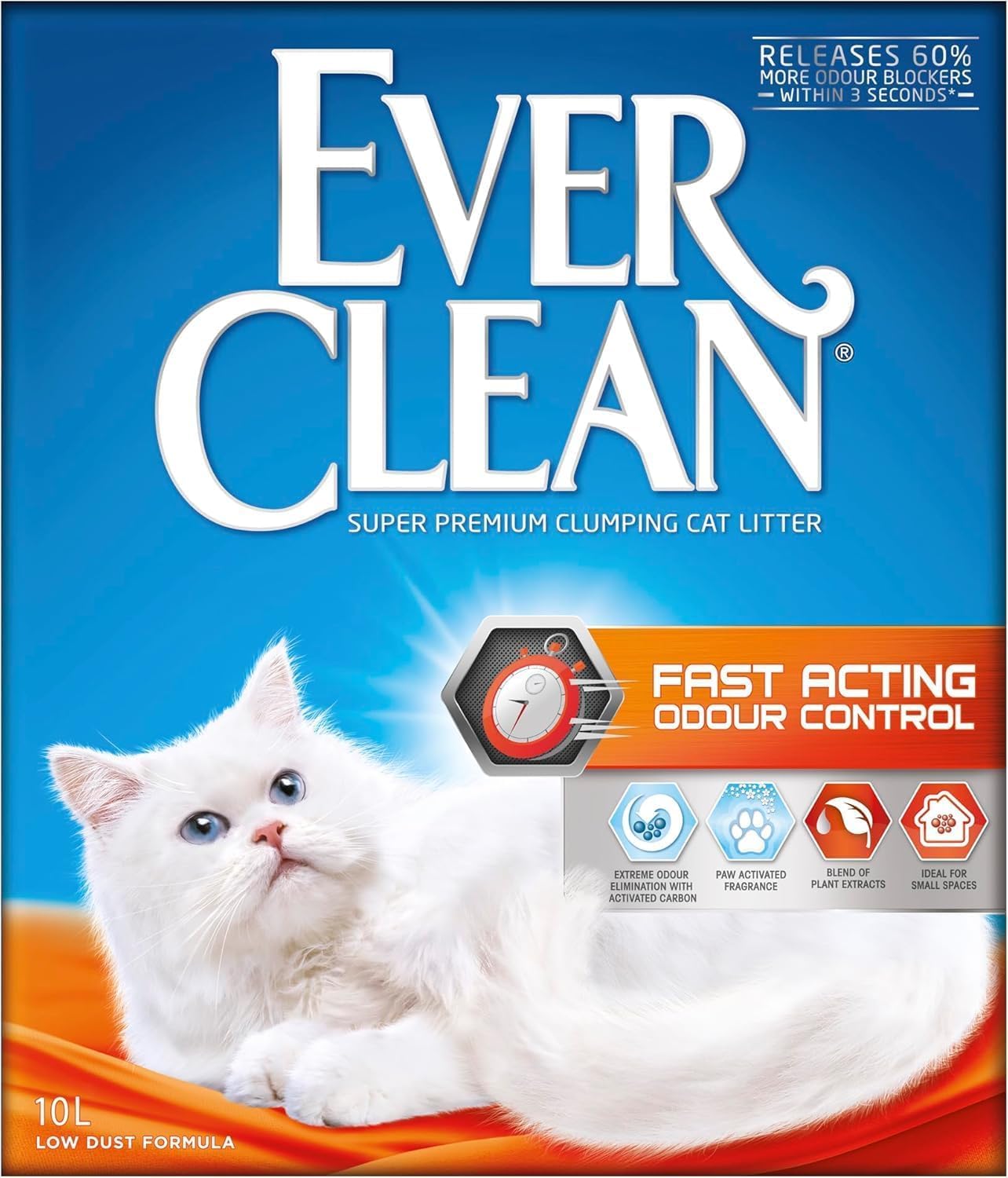 Ever Clean Extra Strong Clumping Cat Litter, 10 Litre, Scented