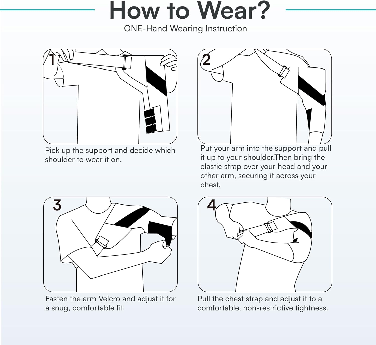 Vital Salveo Shoulder Brace Compression Sleeve Wrap with Support and Stability Breathable for Shoulder Pain Dislocated Rotator Cuff Tendinitis (1PC)