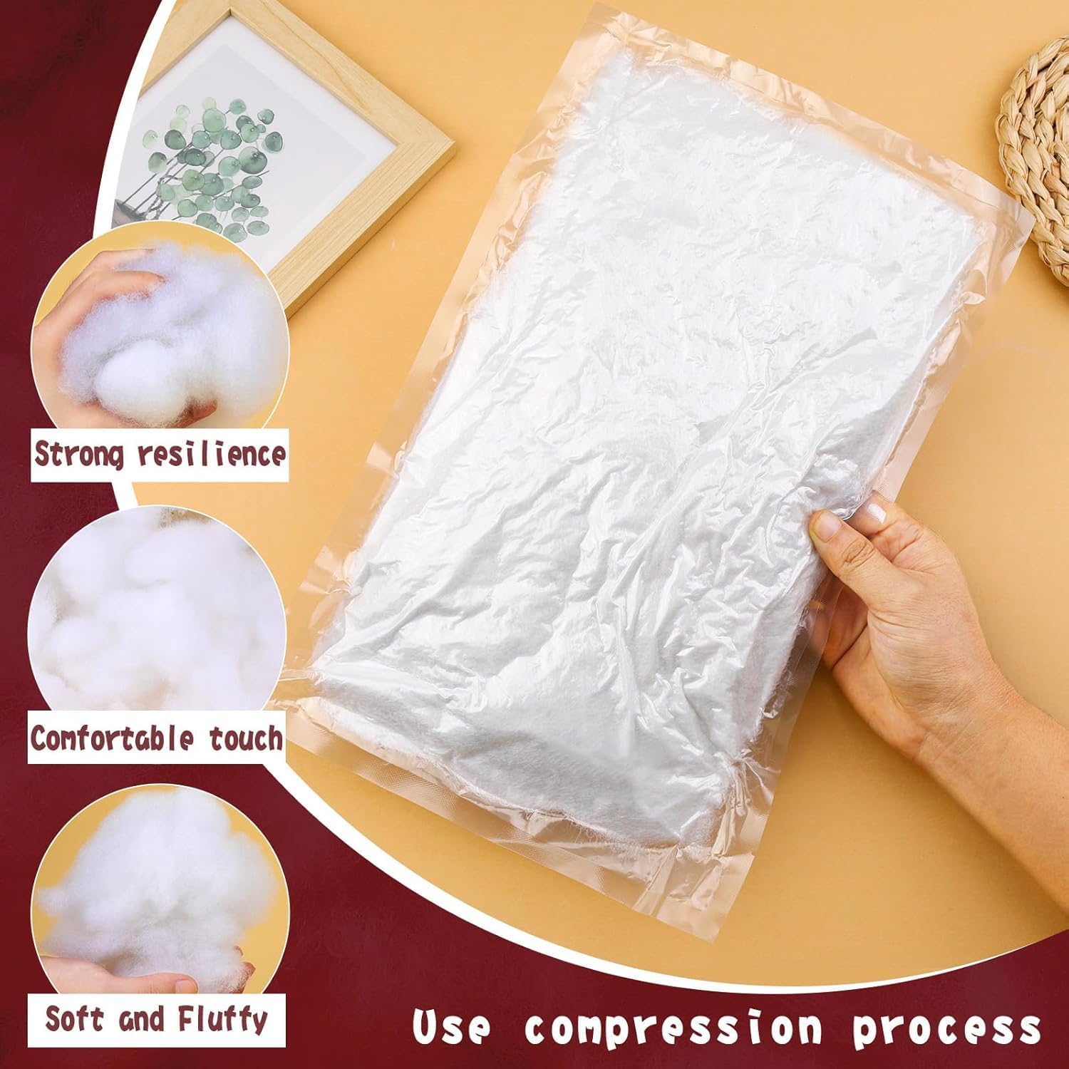 BUTUZE 250g/8.8oz Polyfill Stuffing Fiber Fill,Stuffing for Stuffed Animals