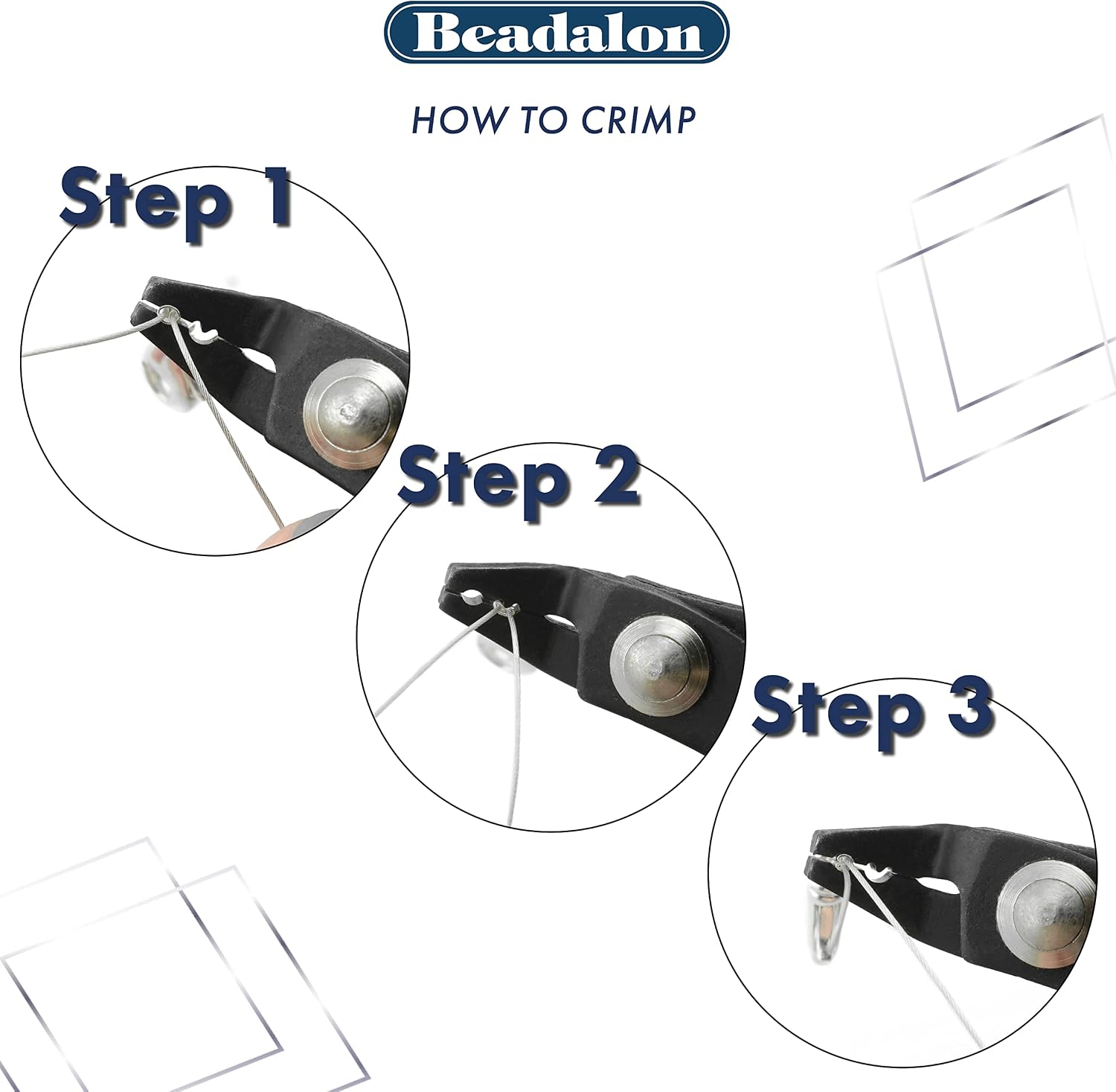 Beadalon Jewelry Crimping Tool Micro - Ergonomic & Compact, Dark Blue | Professional jewelry tools with precision crimping, ergonomic grips, versatile performance, and organized storage options.
