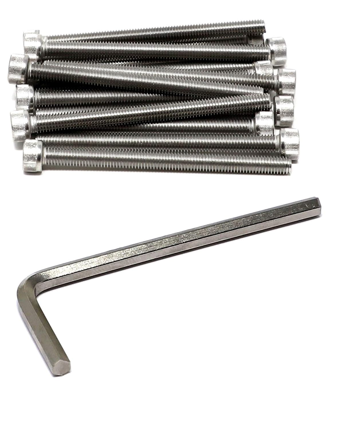 iexcell 20 Pcs M8 x 30/35/40/45/50 mm Stainless Steel 304 Hex Socket Head Cap Screws Bolts Assortment, Fully Threaded