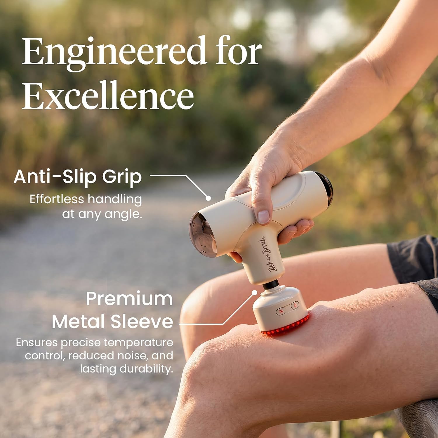 BOB AND BRAD Q2 Mini Massage Gun, Pocket-Sized Deep Tissue Massager Gun, Portable Percussion Muscle Massager Gun