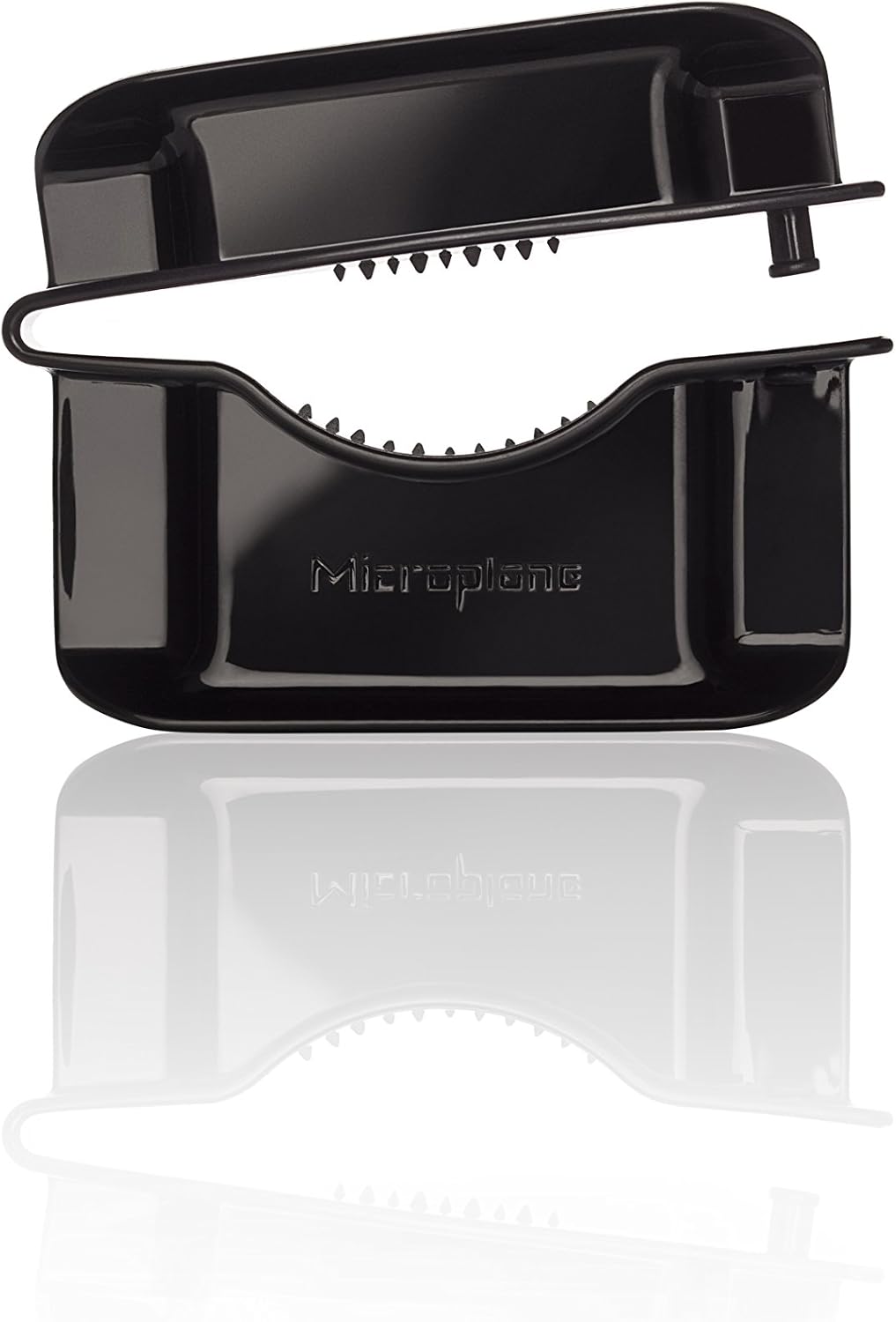 Microplane Adjustable Mandoline Slicer with V-Blade and Julienne Stainless Steel Blades, Handheld Mandoline for Potatoes, Carrots and Other Vegetables