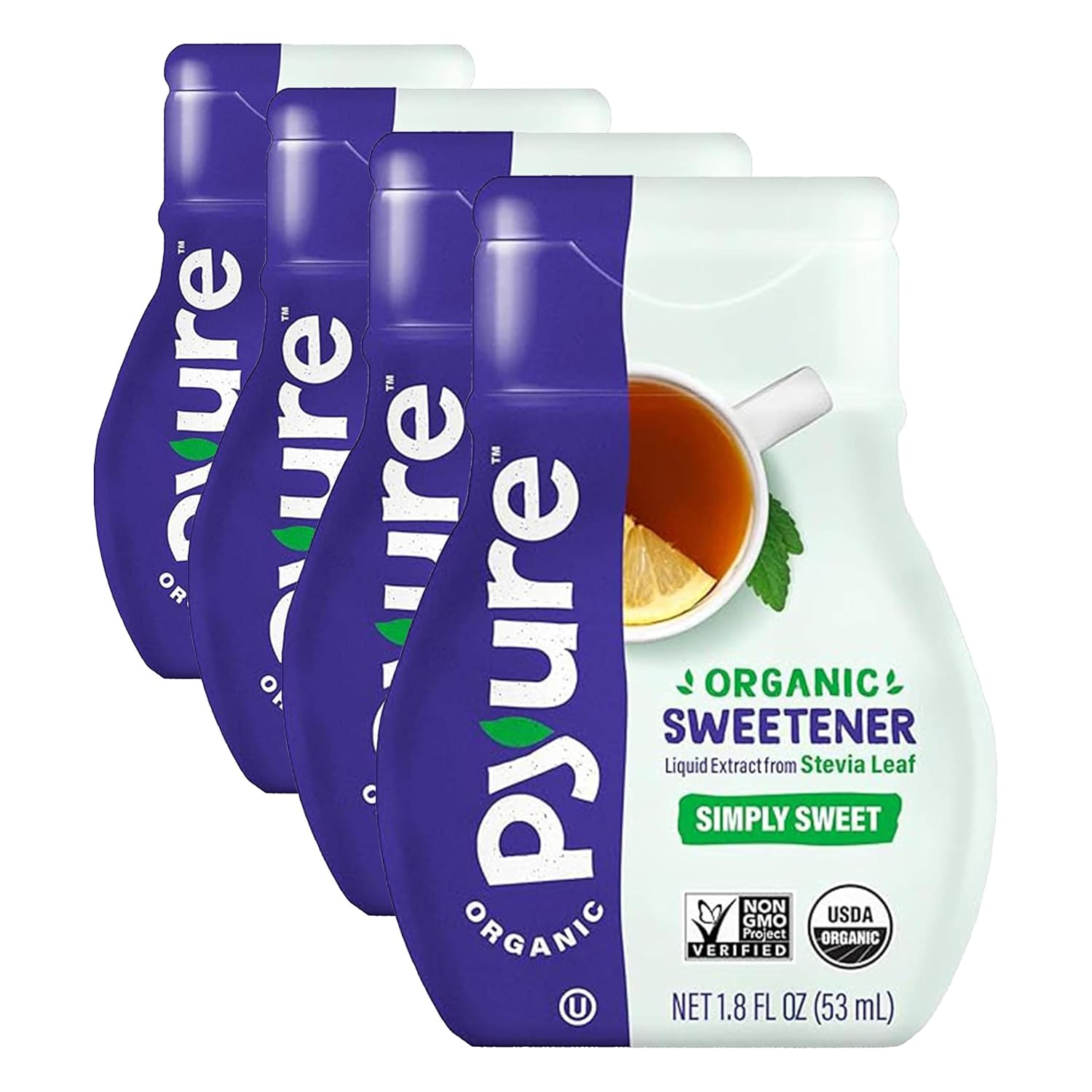 Pyure Liquid Stevia Extract | Zero Calorie Sugar-Free Sweetener, 1.8 Oz | Organic liquid stevia extract for coffee, tea, drinks, keto, diabetic, vegan, zero calorie, sugar-free, and low carb diets