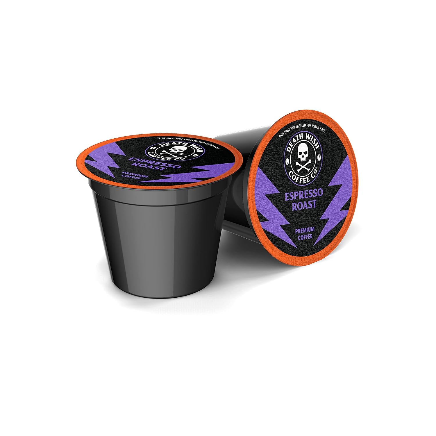 Death Wish Coffee Dark Roast Single Serve Coffee Pods, Organic, 50 Count | Fair Trade Arabica & Robusta, Baker's Chocolate & Cherry Notes, Low Acidity, Heavy Smooth Body, Bold & Intense