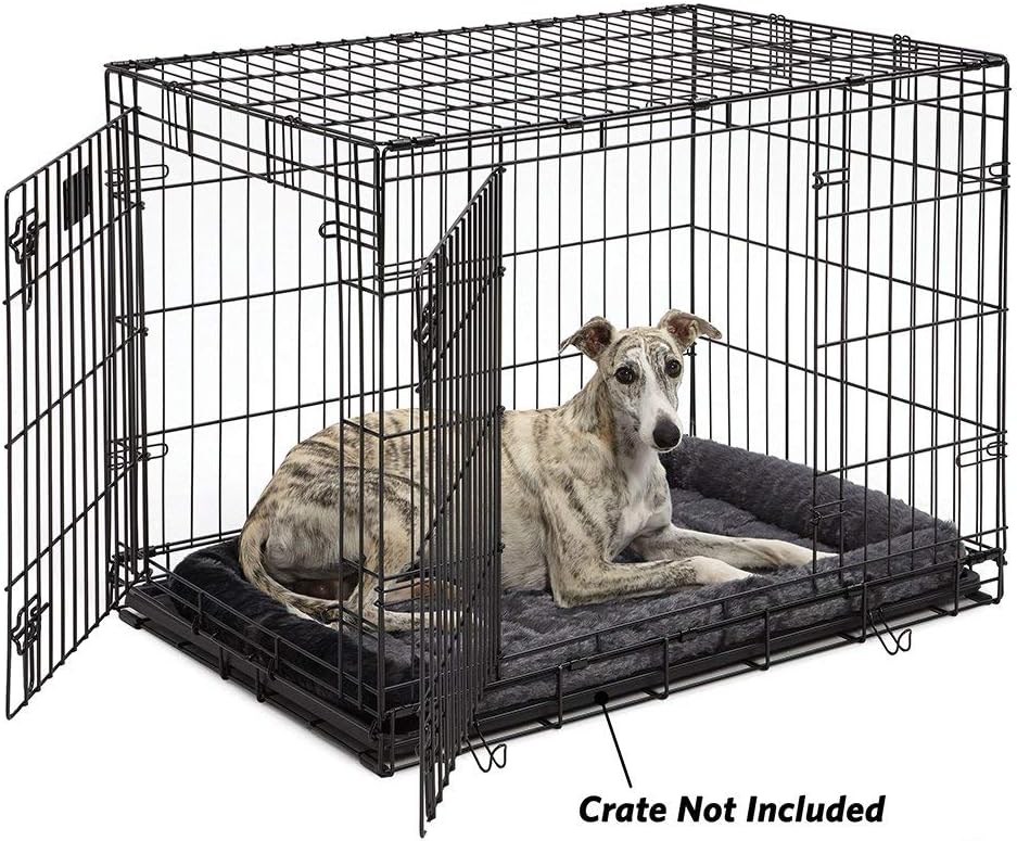 MidWest Homes for Pets QuietTime XXS Dog Bed – Cinnamon Faux Fur Bolster, Ultra-Soft and Machine Washable, Fits 18-Inch Crates and Carriers, for Small Dogs and Cats