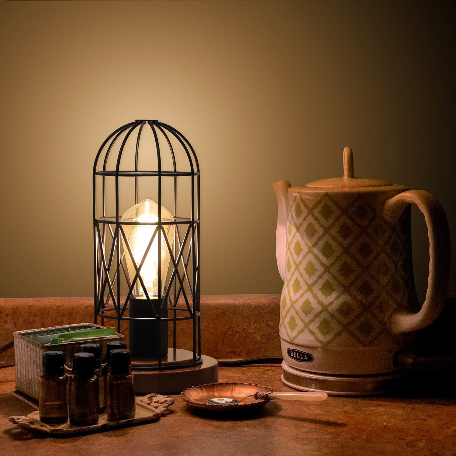 Touch Control Table Lamp, 3 Way Dimmable Lamp, Industrial Bedside Lamp