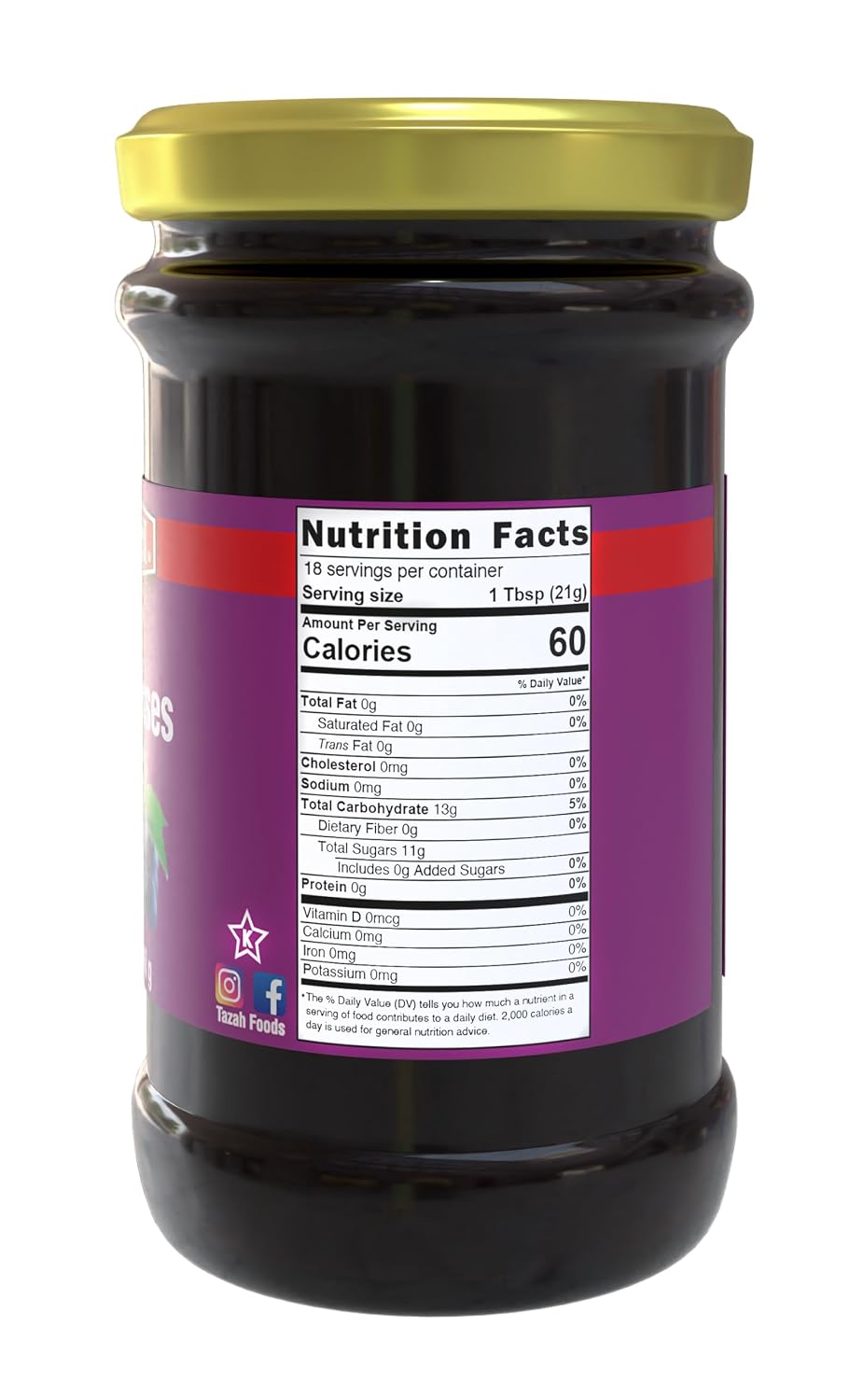 Tazah Grape Molasses 16 Oz - 453g