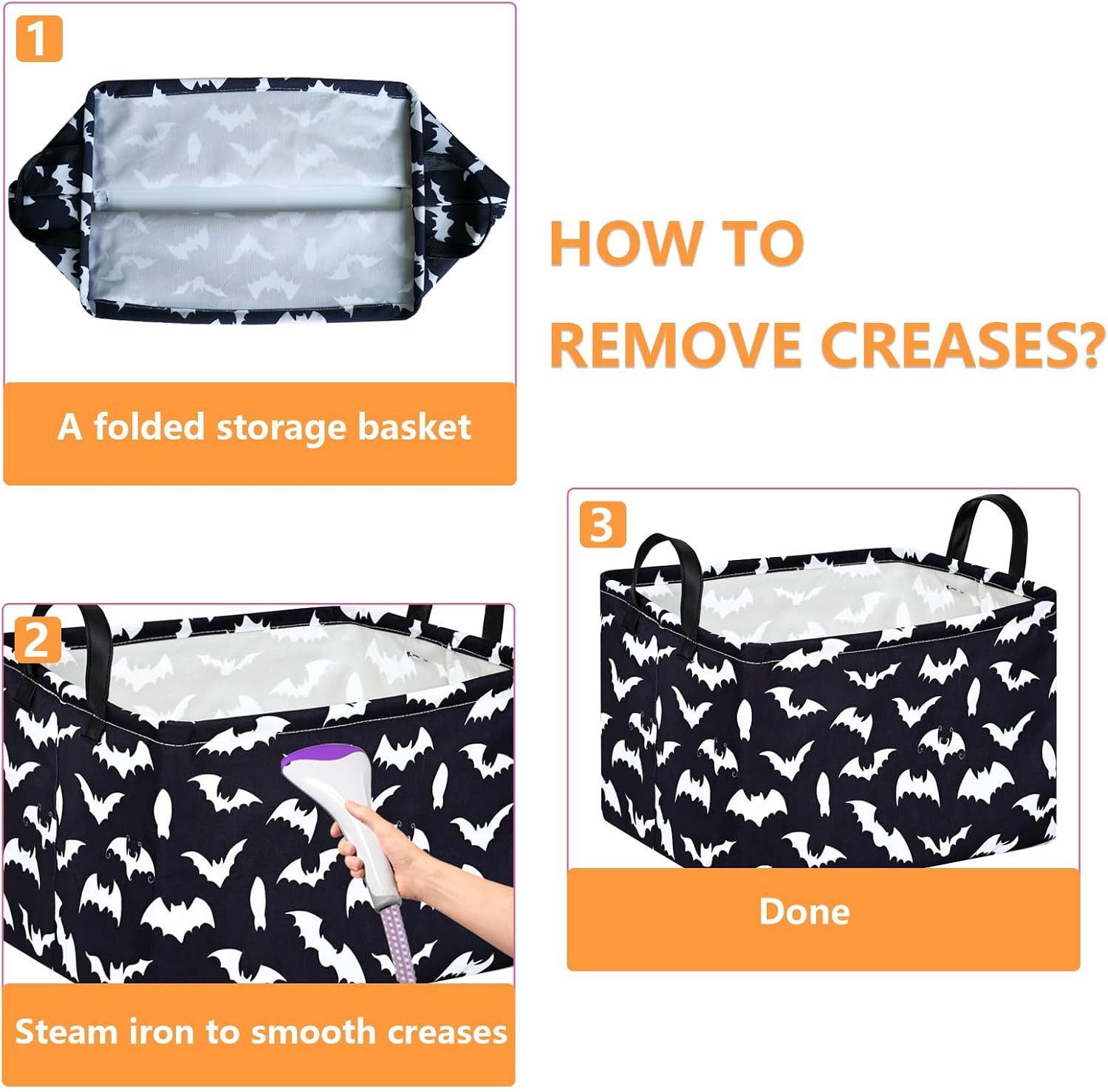 MAIZMZ Rectangular Storage Basket Collapsible Organizer Bin Waterproof Toy Box for Organizing Home/Dorm/Kitchen/Pet/Office/Closet/Shelf/Gift Baskets