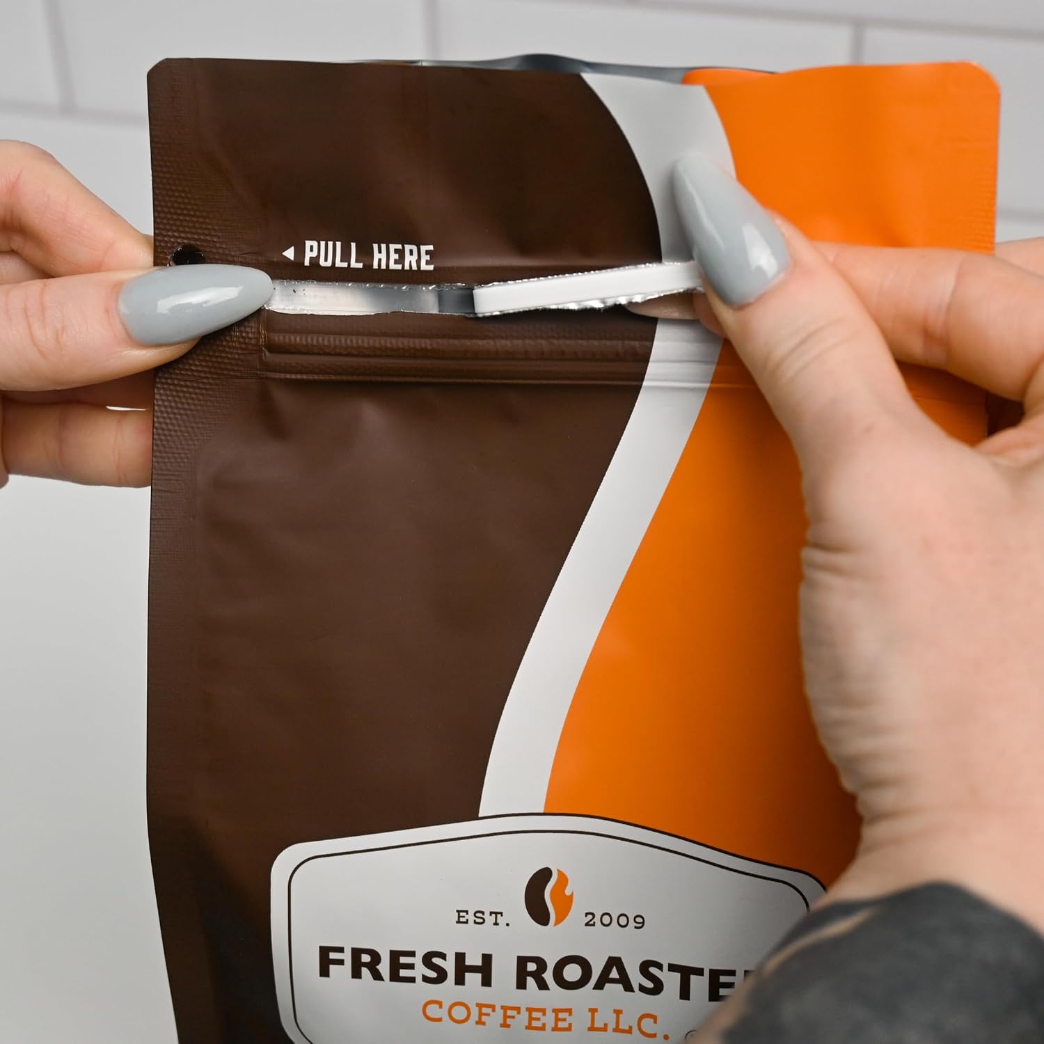 Fresh Roasted Coffee, Dark Brazil Whole Bean Coffee, Med-Dark Roast, Kosher, 5 lb (80 oz)