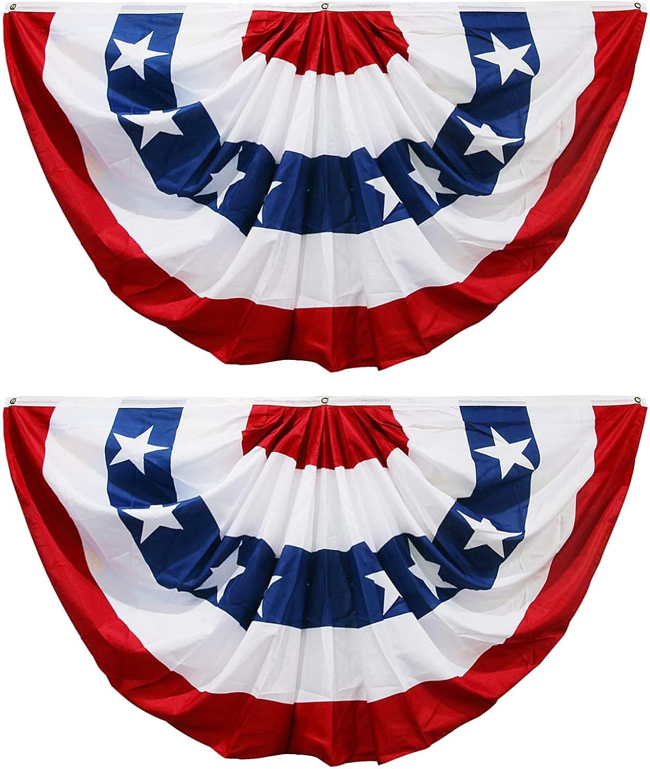 HOOSUN 4th Of July Decorations, American Flag Bunting for Outside, 3x6 Ft Fourth of July Bunting Patriotic Memorial Day Decor
